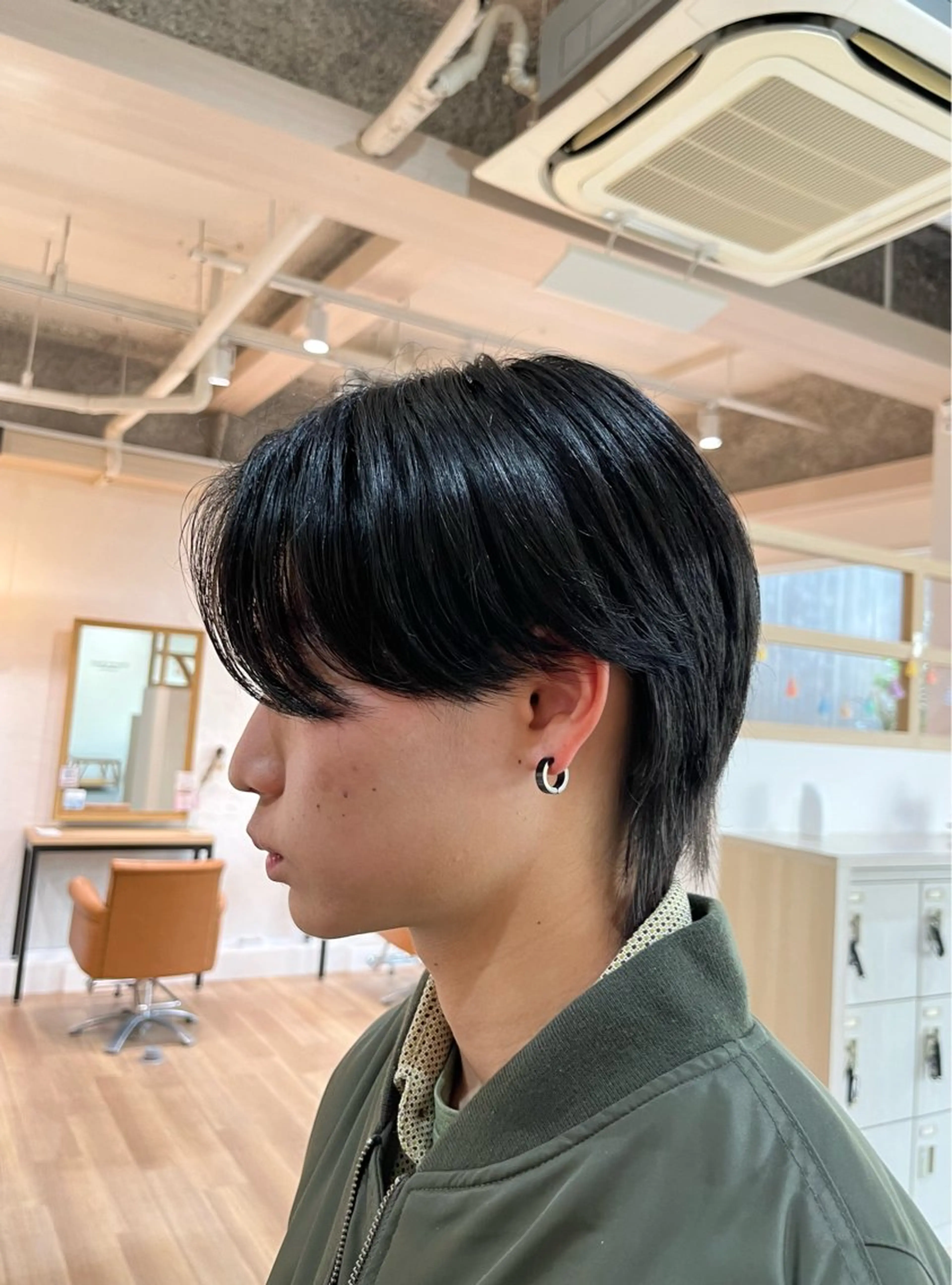 メンズ メンズウルフカット ウルフカット bisou hair スガノ　カヤノのヘアスタイル