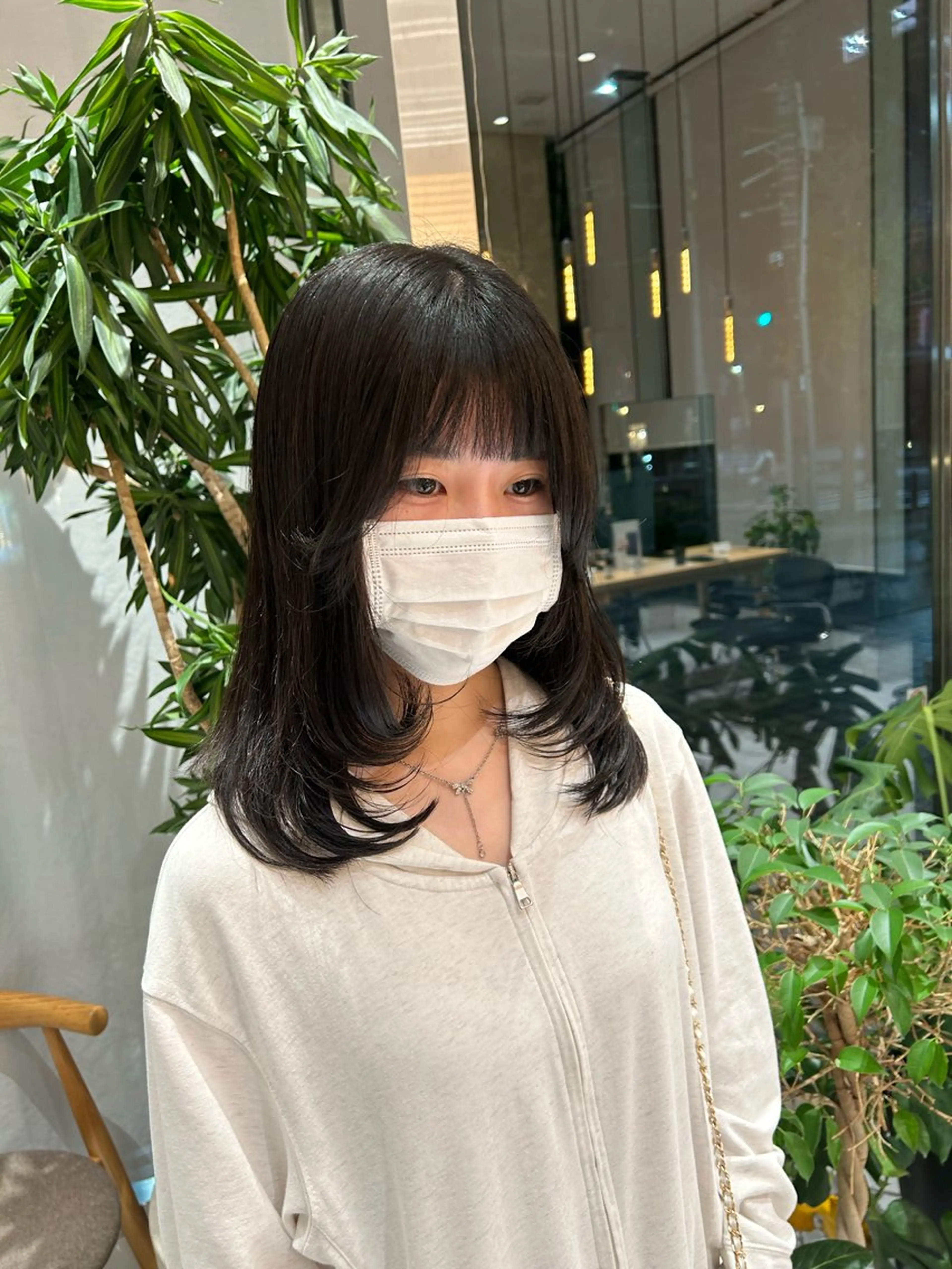 セミロング レイヤーカット/ 透明感カラー🪼風香のヘアスタイル