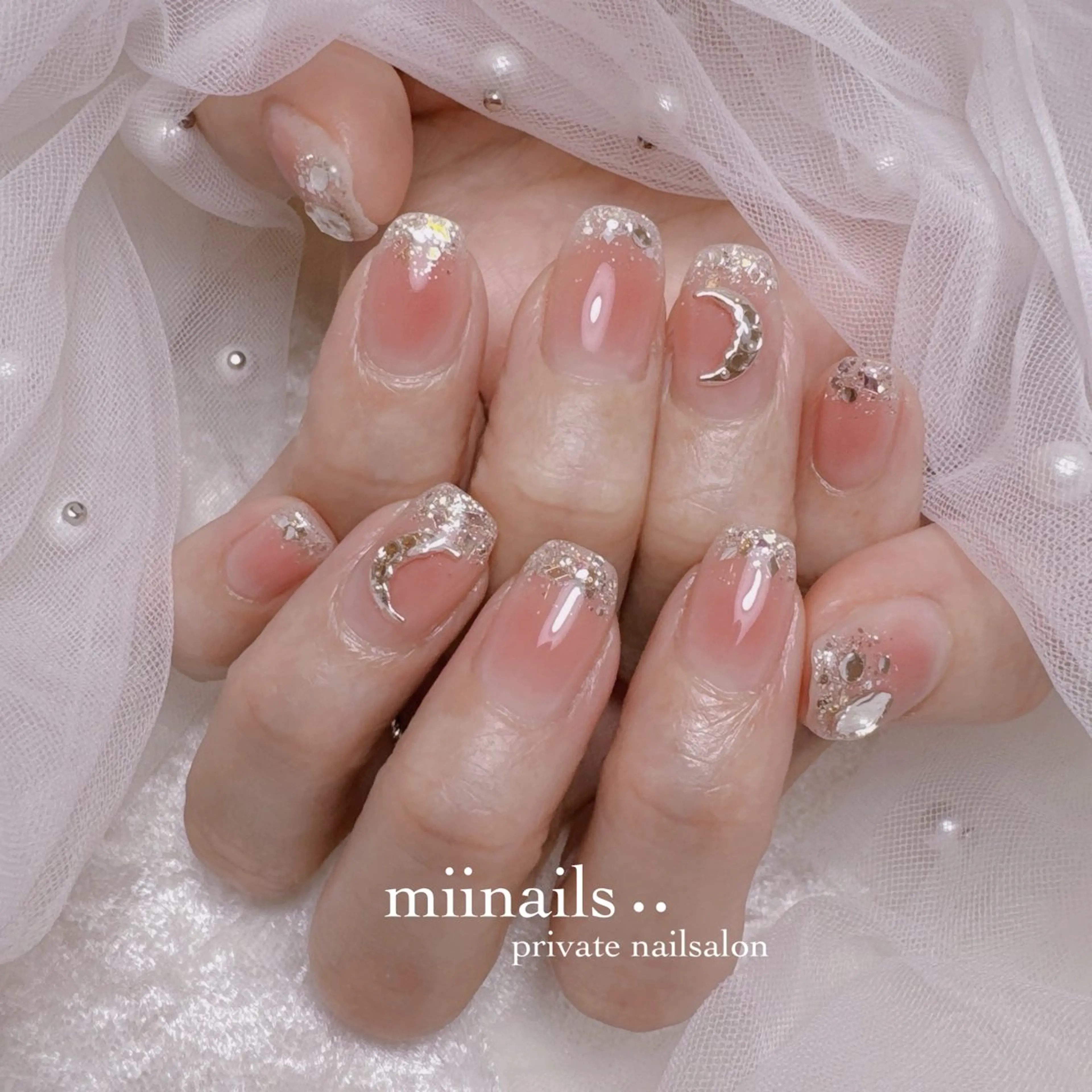 ネイル 韓国ネイル マグネットネイル ワンホンネイル ハンドネイル nailsalon miinailsのネイルデザイン