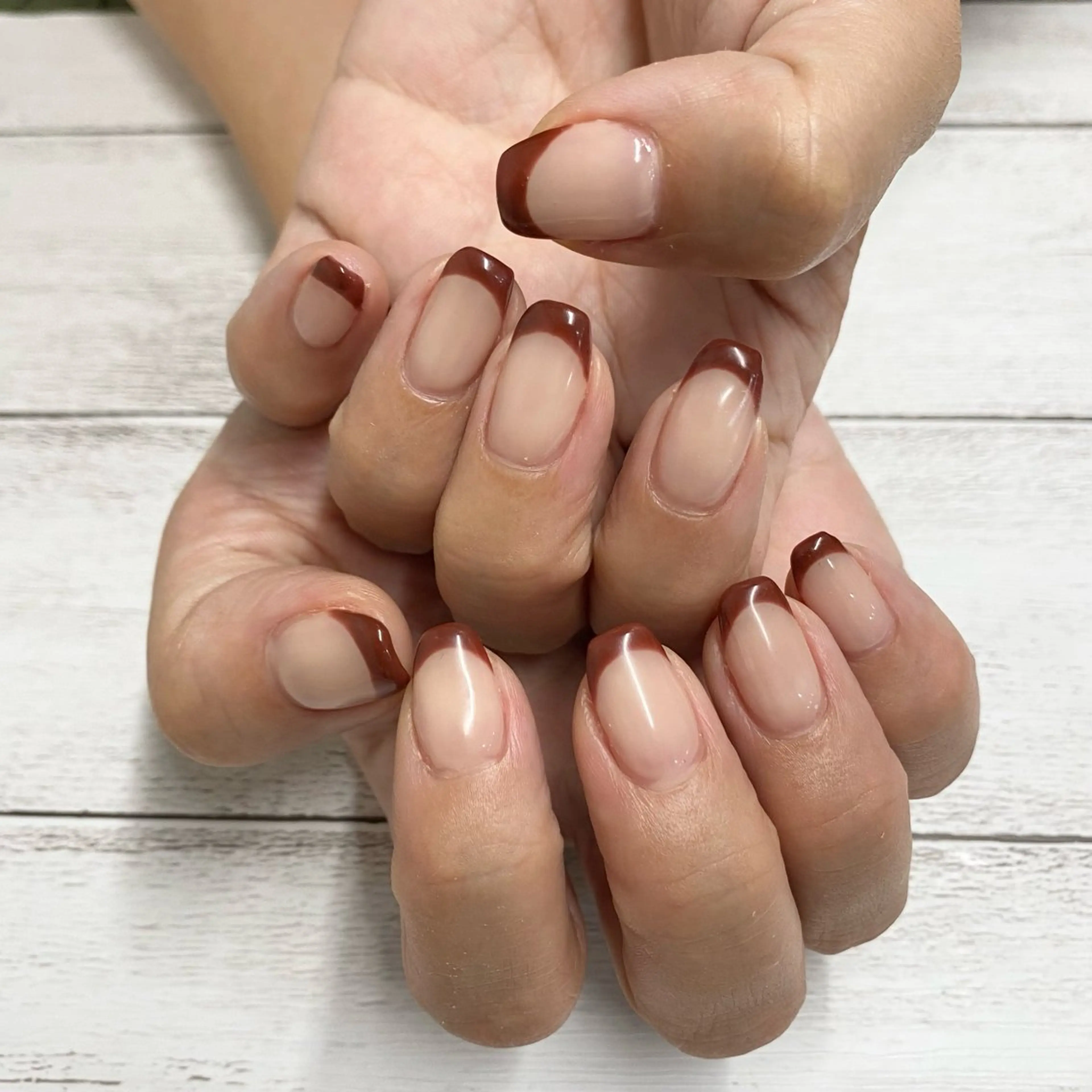 ネイル フレンチネイル シンプルネイル ハンドネイル nail salon muuのネイルデザイン