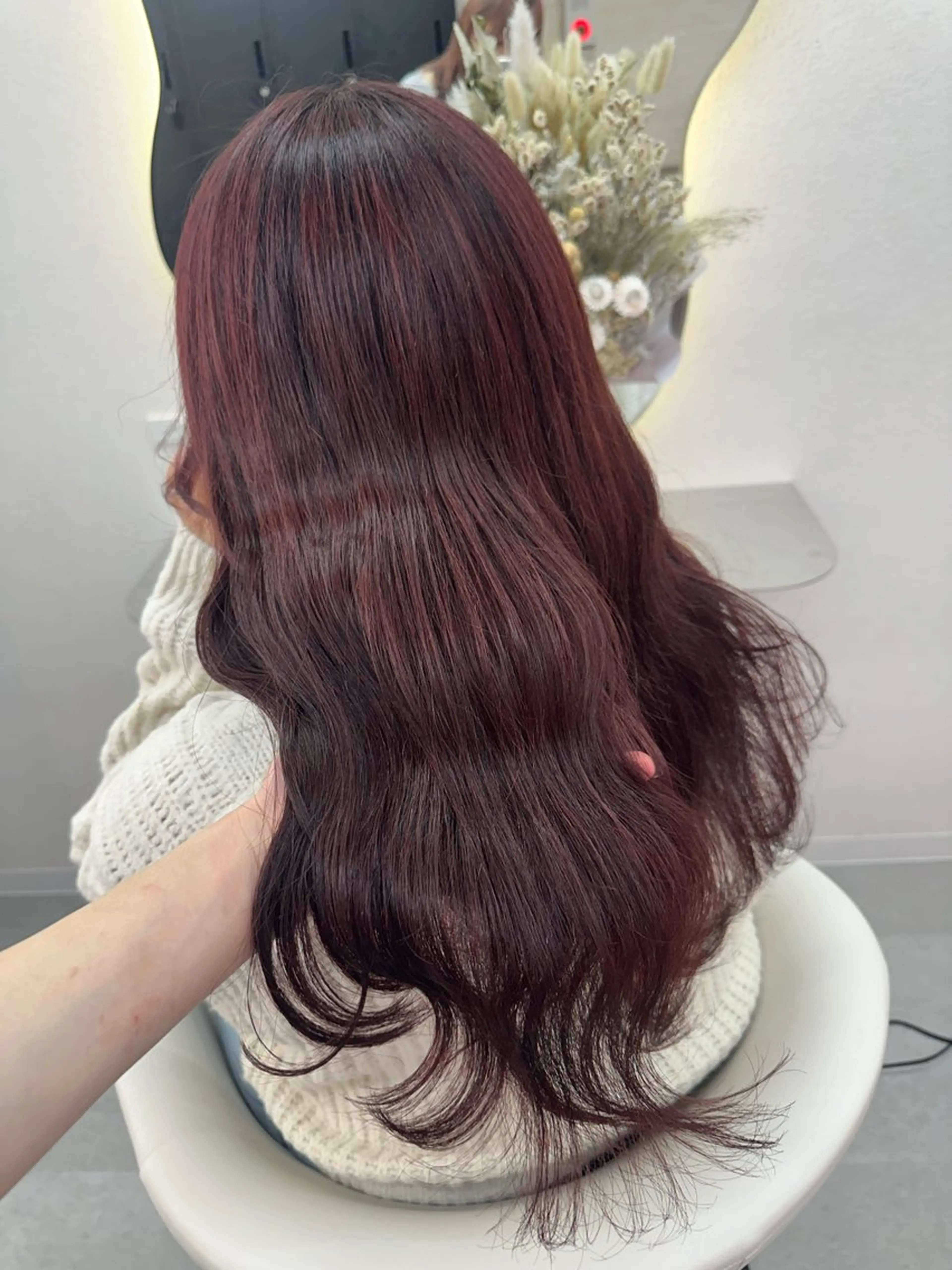 セミロング カラー ヘアカラー トリートメント Rio🎀 艶カラー/韓国のヘアスタイル