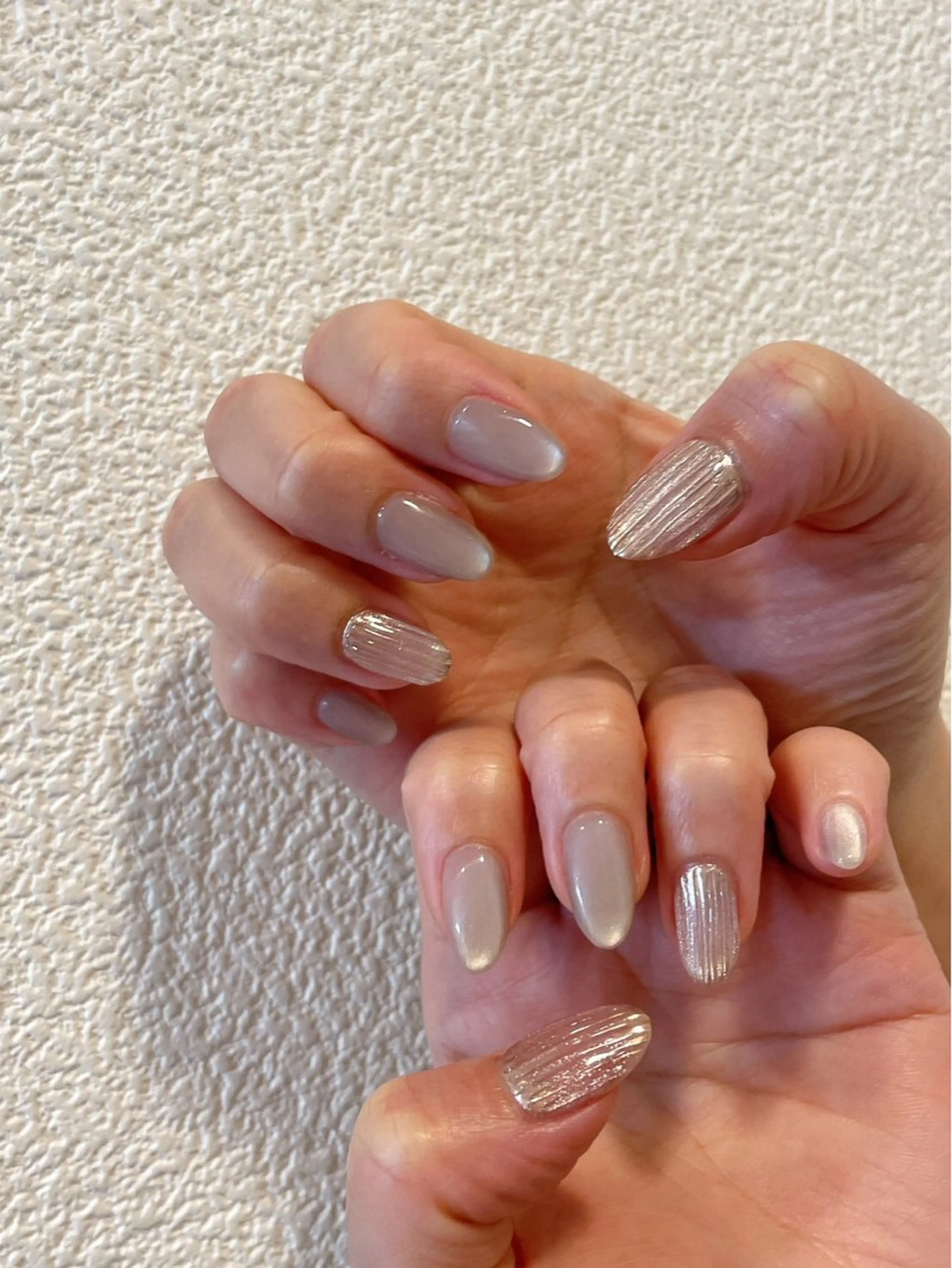 ネイル オーロラネイル フットネイル フレンチネイル ジェルネイル マグネットネイル ハンドネイル kiki nail 二子玉川のネイルデザイン