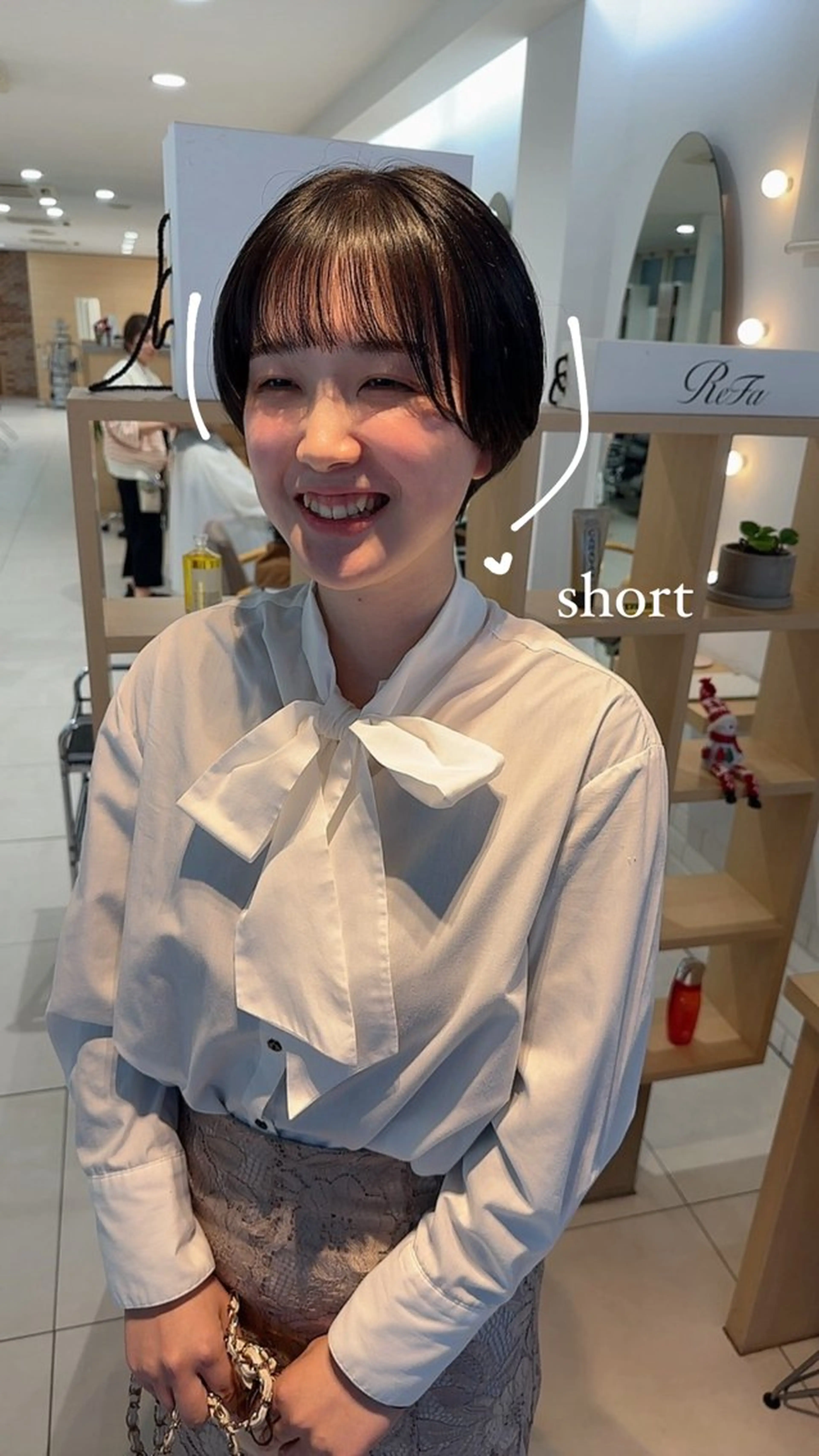ショート カラー ショートボブ ボブ ショートヘア カット ヘアカラー 山下恋佳/矢場町/ ブリーチ/ショートのヘアスタイル
