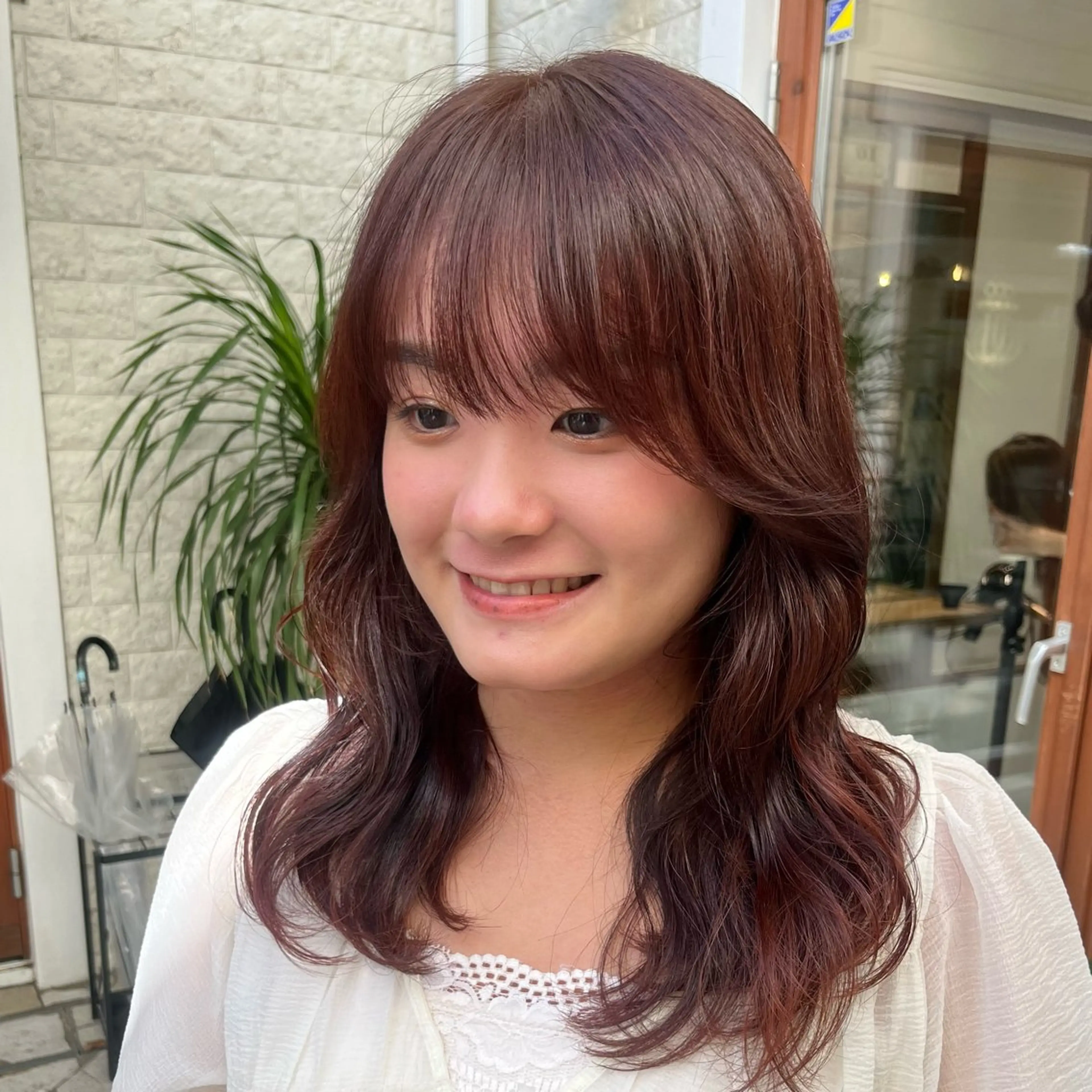 🌼ワンカラー＋ケアトリートメント＋前髪カット🌼の写真