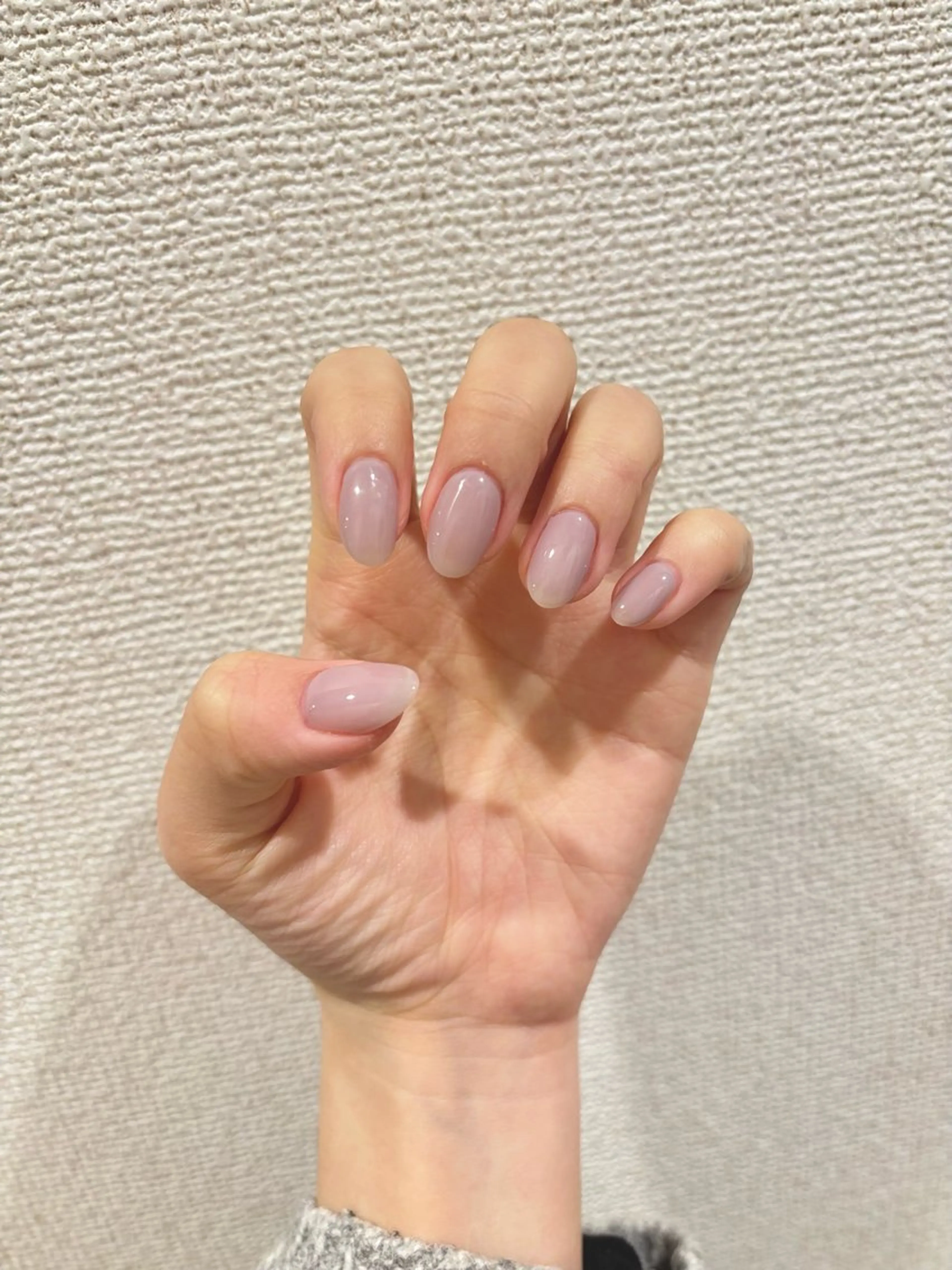 ネイル ワンカラーネイル チョウ カンのネイルデザイン