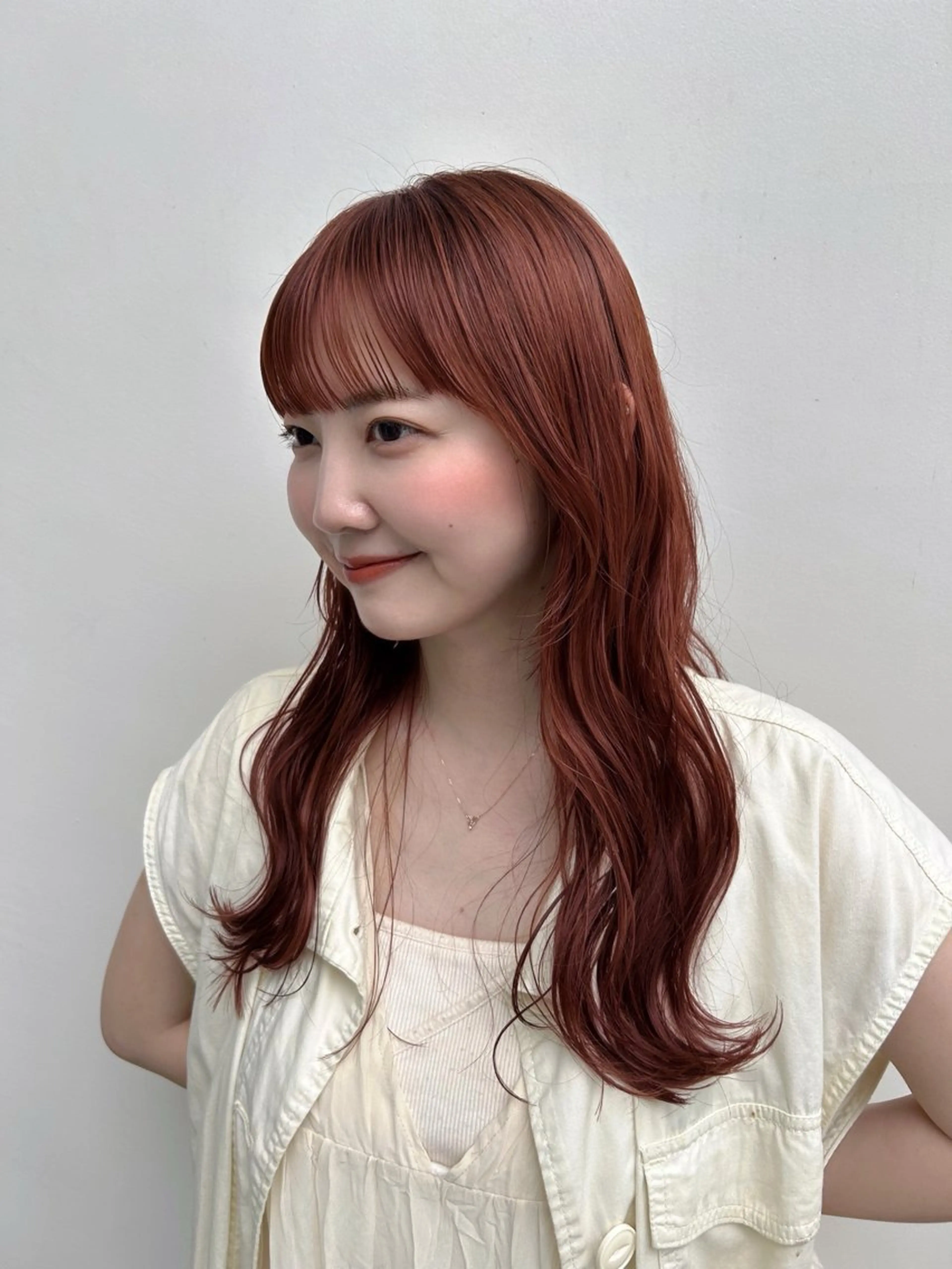 セミロング ヘアカラー トリートメント ヘッドスパ ヘアセット 🌸透明感/レイヤー / 栗林 彩🌸のヘアスタイル