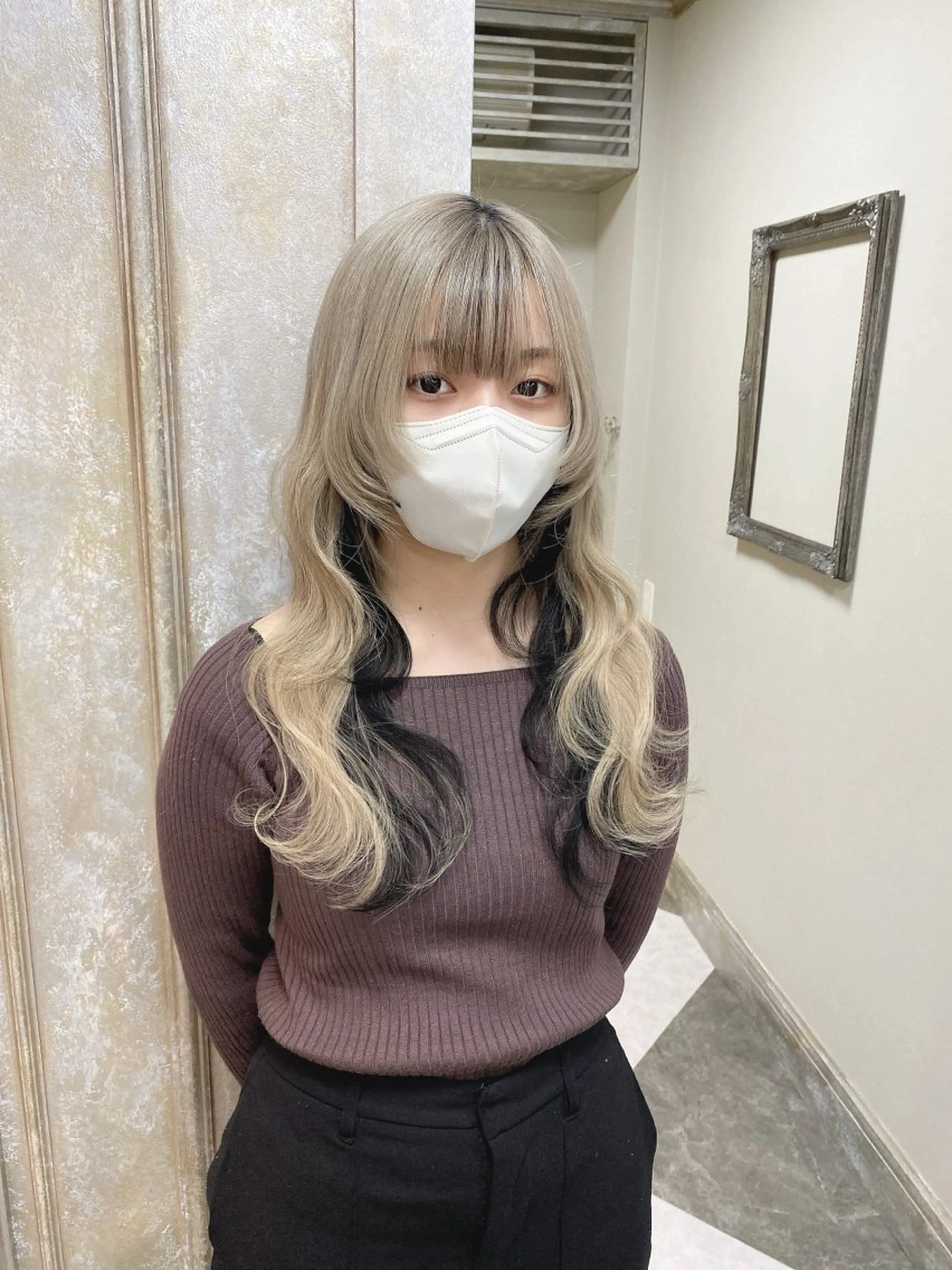 ロング ガルボヘアー心斎橋所属・プルエクステ/プルシ ールエクステ/地雷系のヘアスタイル