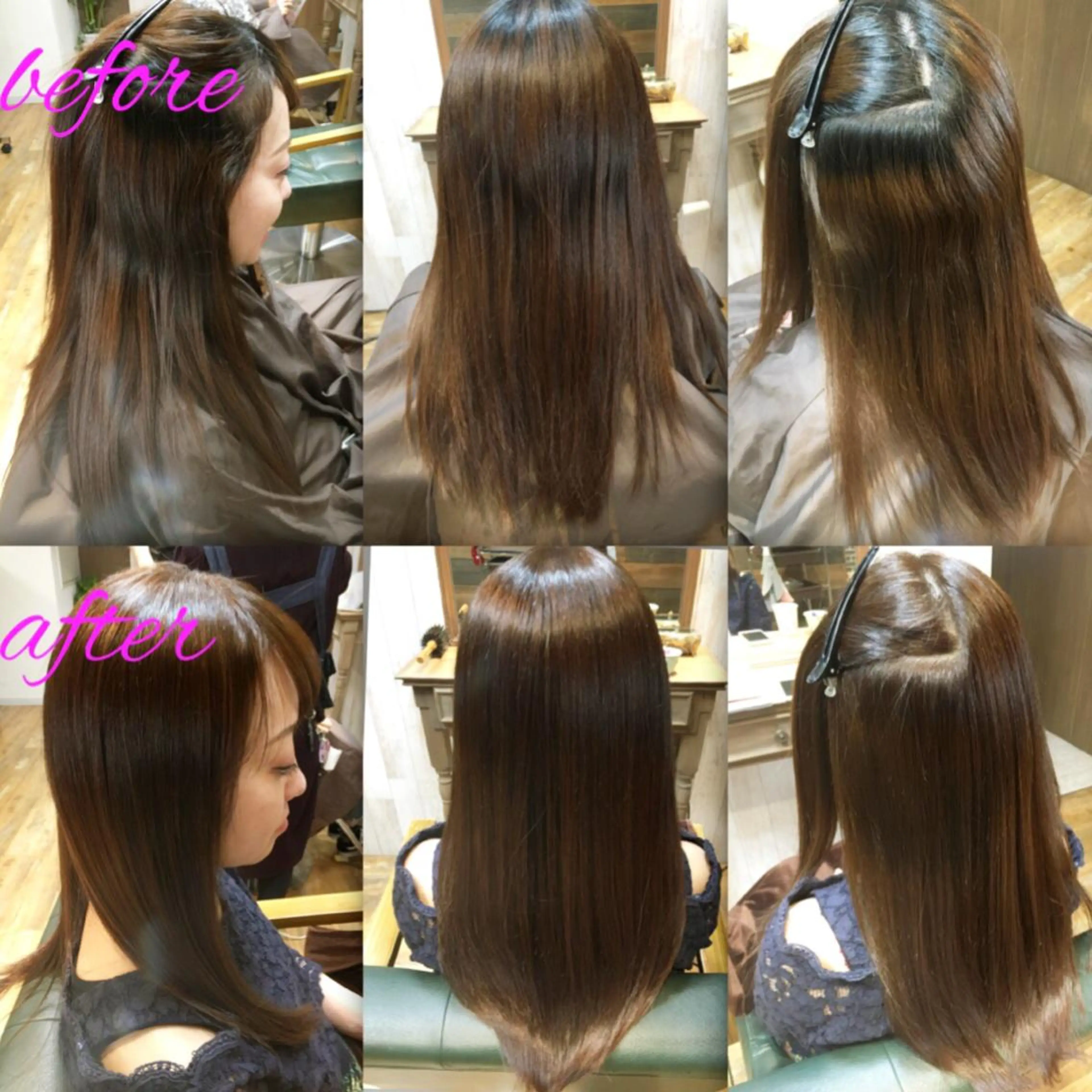 ロング カラー パーマ イルミナカラー ストレートパーマ カット ヘアカラー 縮毛矯正 縮毛矯正とパーマは お任せ/デサキ🍥のヘアスタイル