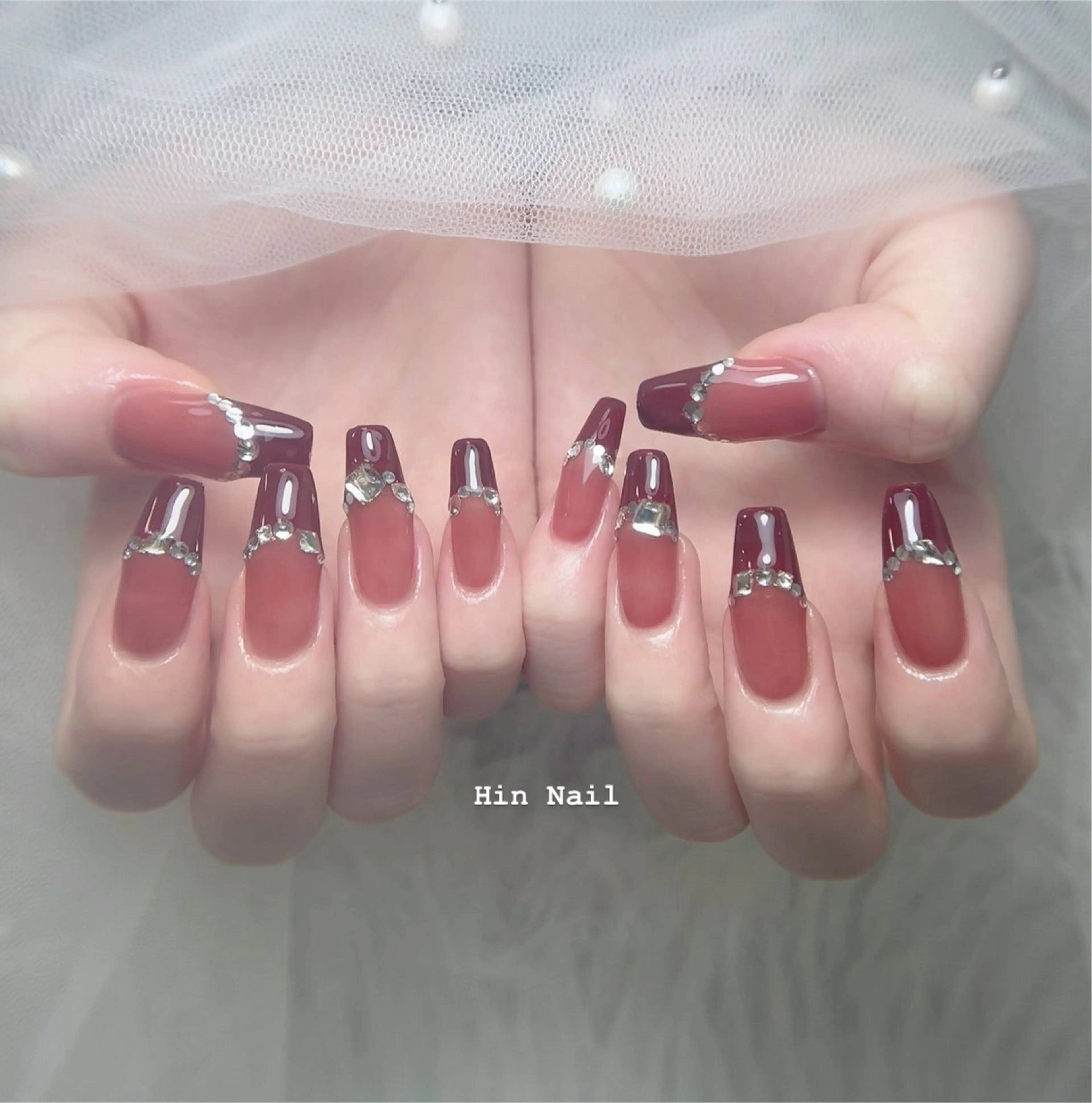 ネイル 韓国ネイル 持ち込み ワンホンネイル ハンドネイル HIN NAILのネイルデザイン