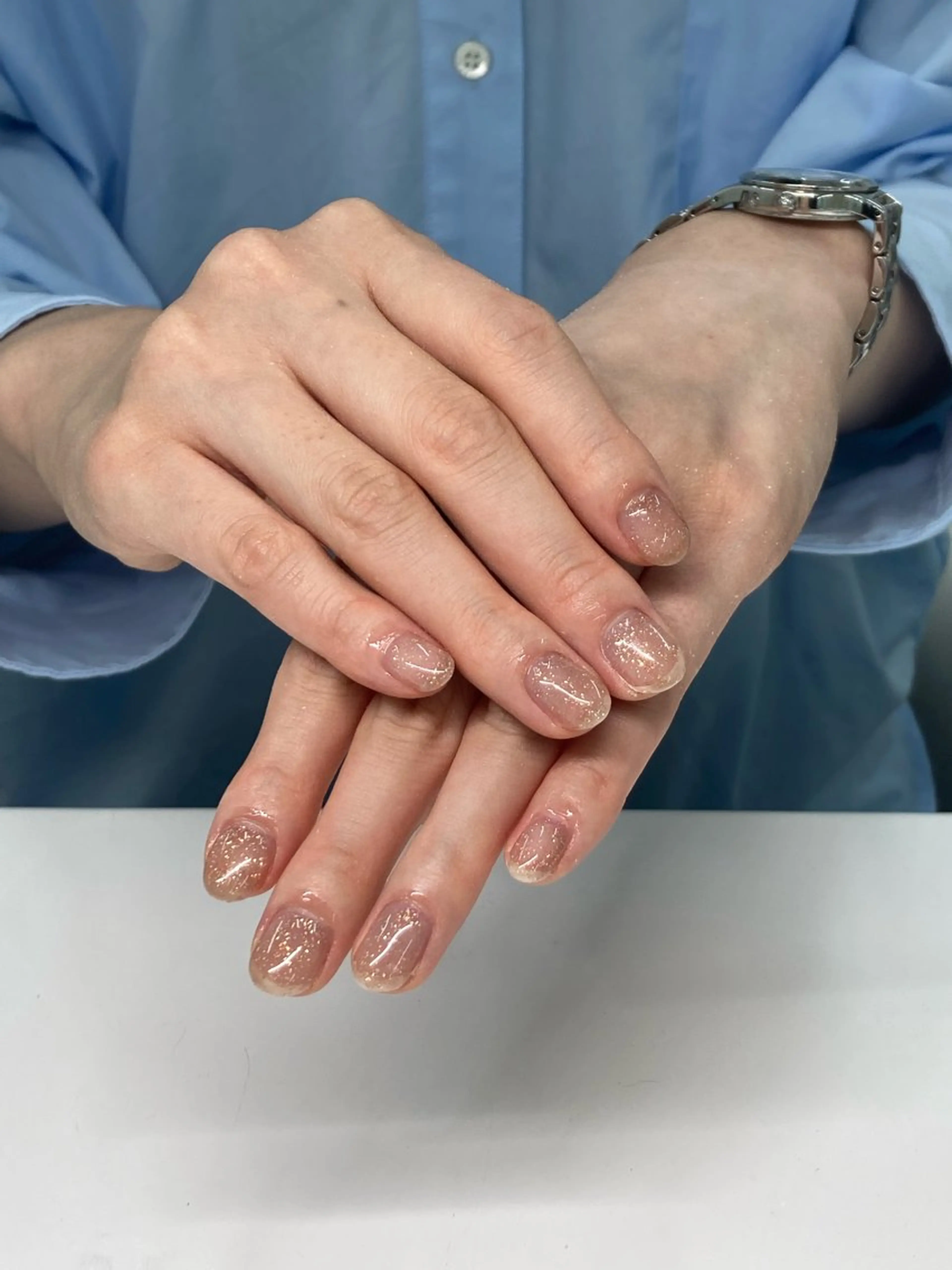 ネイル ラメ(グリッター) ワンカラーネイル Nail Total beauty salon Laki所属・佐々木 優花のネイルデザイン