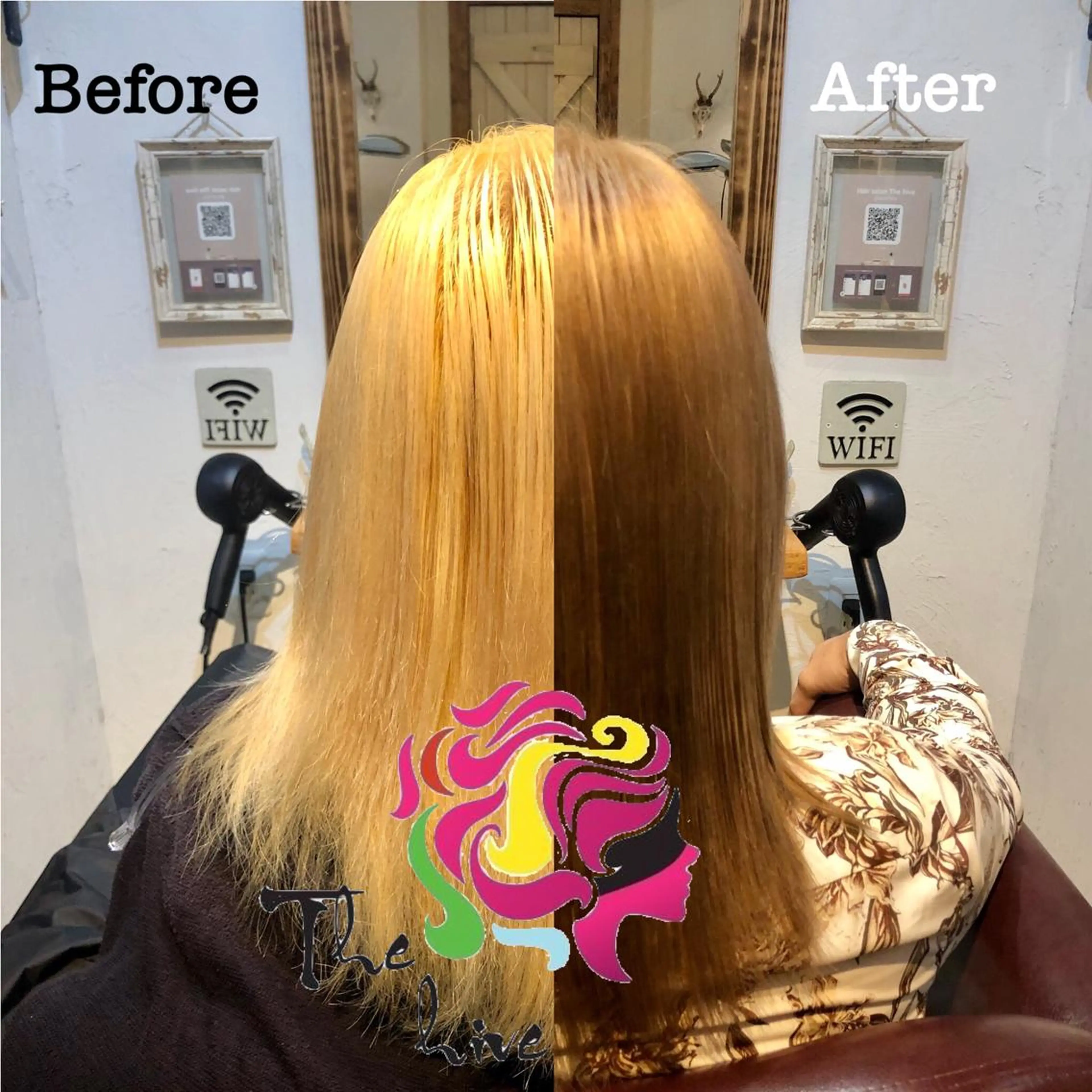 セミロング カラー メンズ カット ヘアカラー Hair salon The  hiveのヘアスタイル