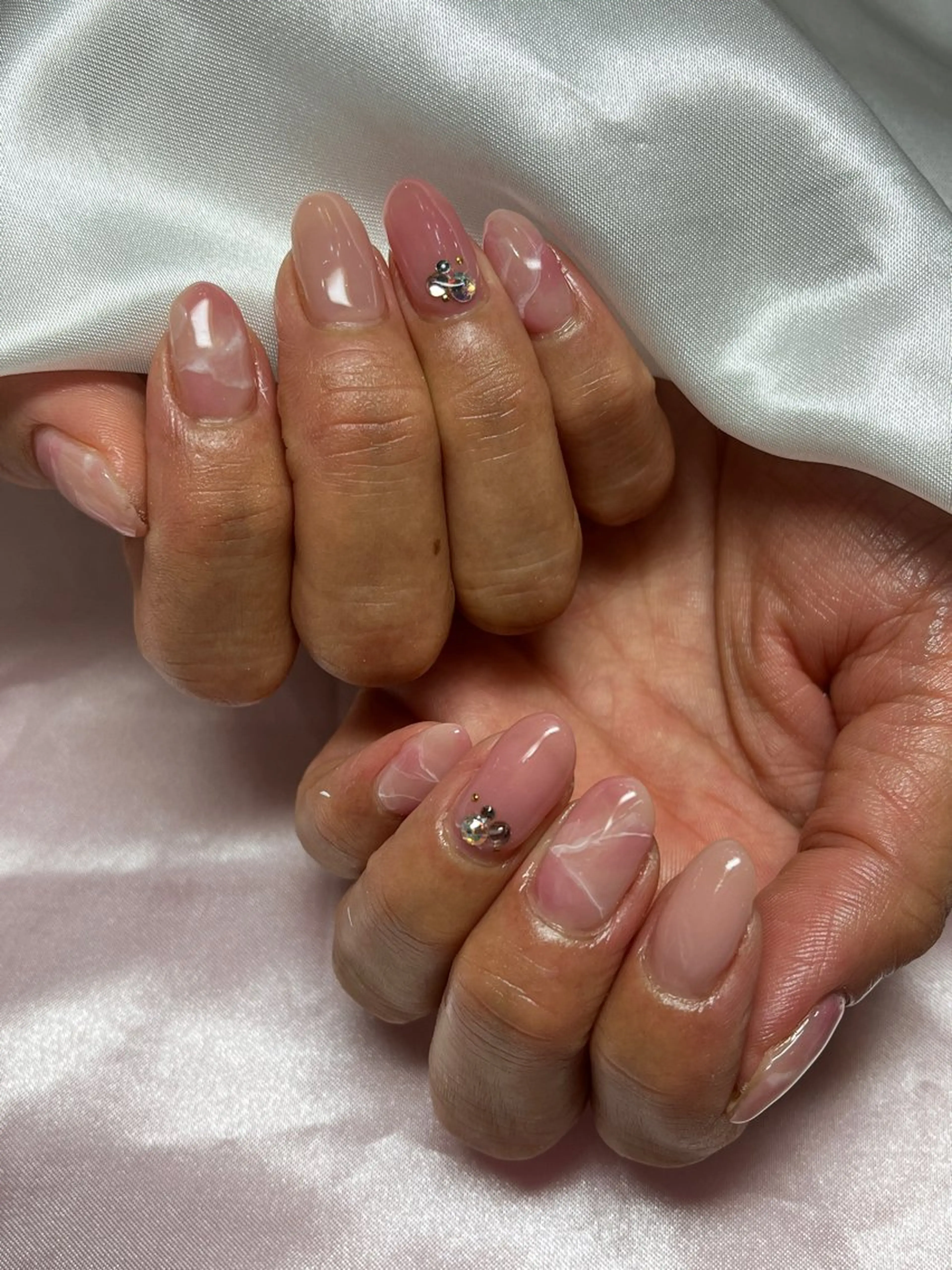 ネイル 韓国ネイル 持ち込み ニュアンスネイル オフィスネイル ハンドネイル sincerely Nail&eyeのマツエク・マツパデザイン
