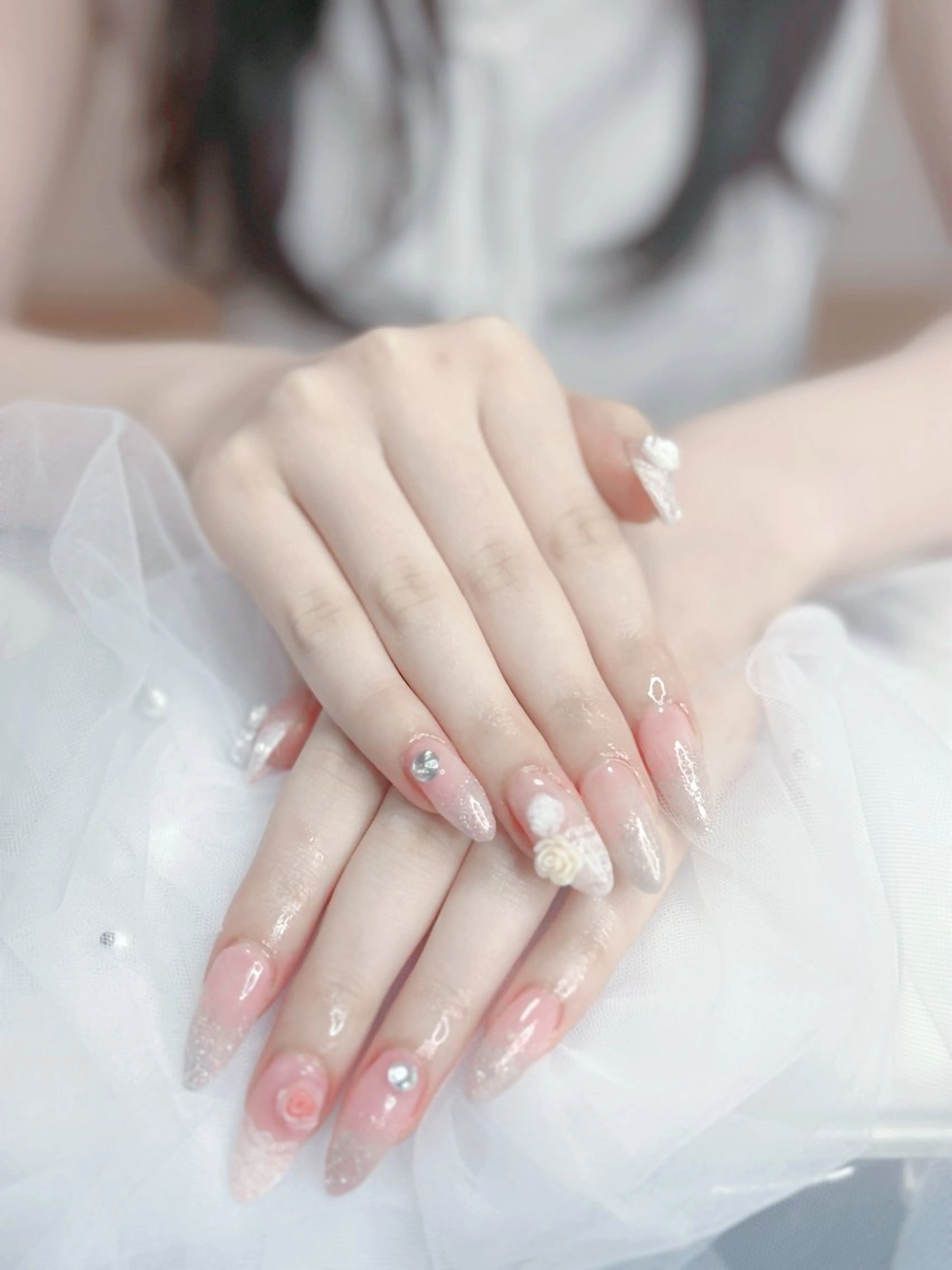 ネイル ハンドネイル 💐Lumière 🩵かわちゃん💅のネイルデザイン