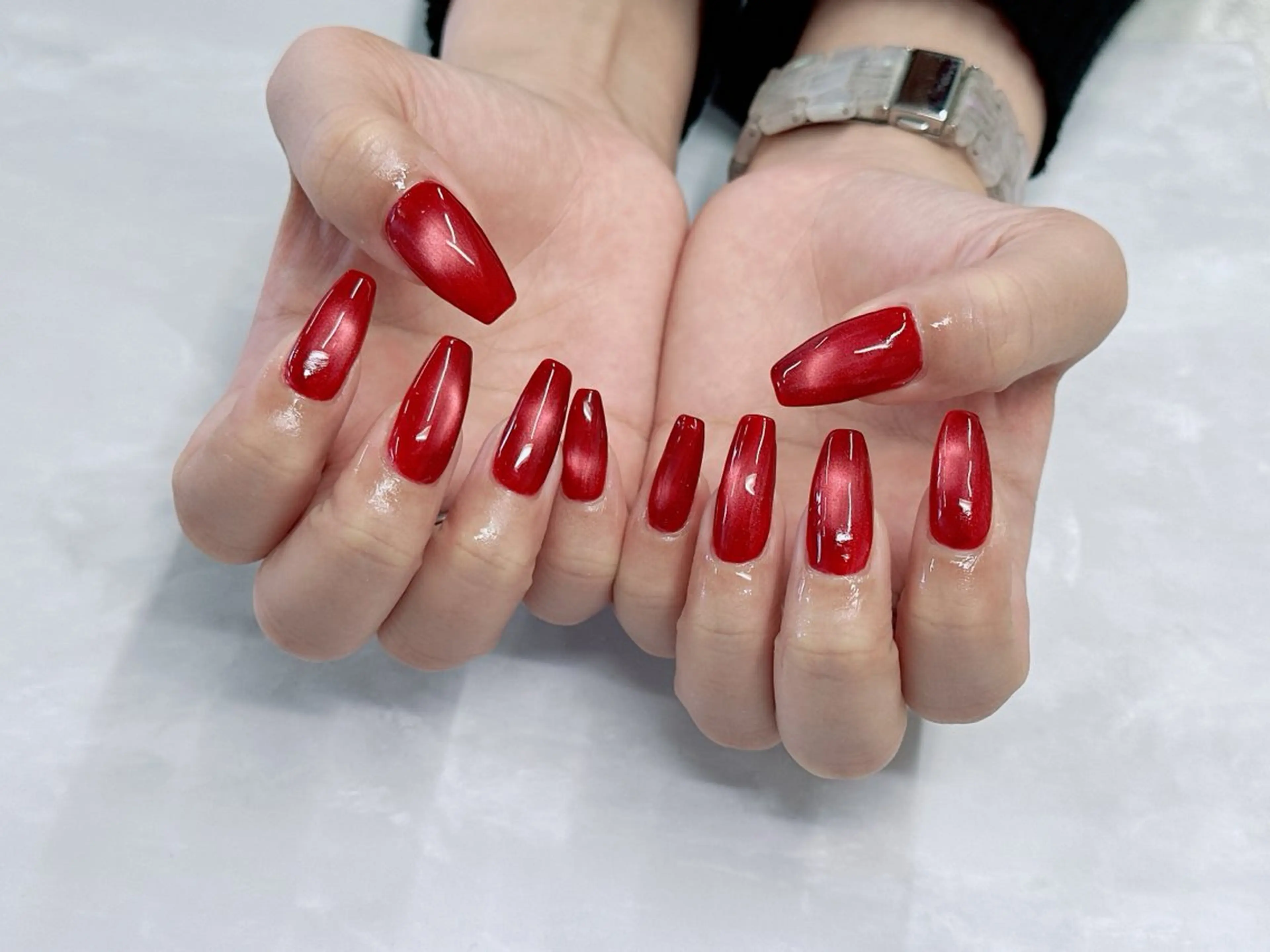 【オフあり】《長さ出しメニュー》チップ長さ出し＋マグネットorフラッシュ✨200色から🌈の写真