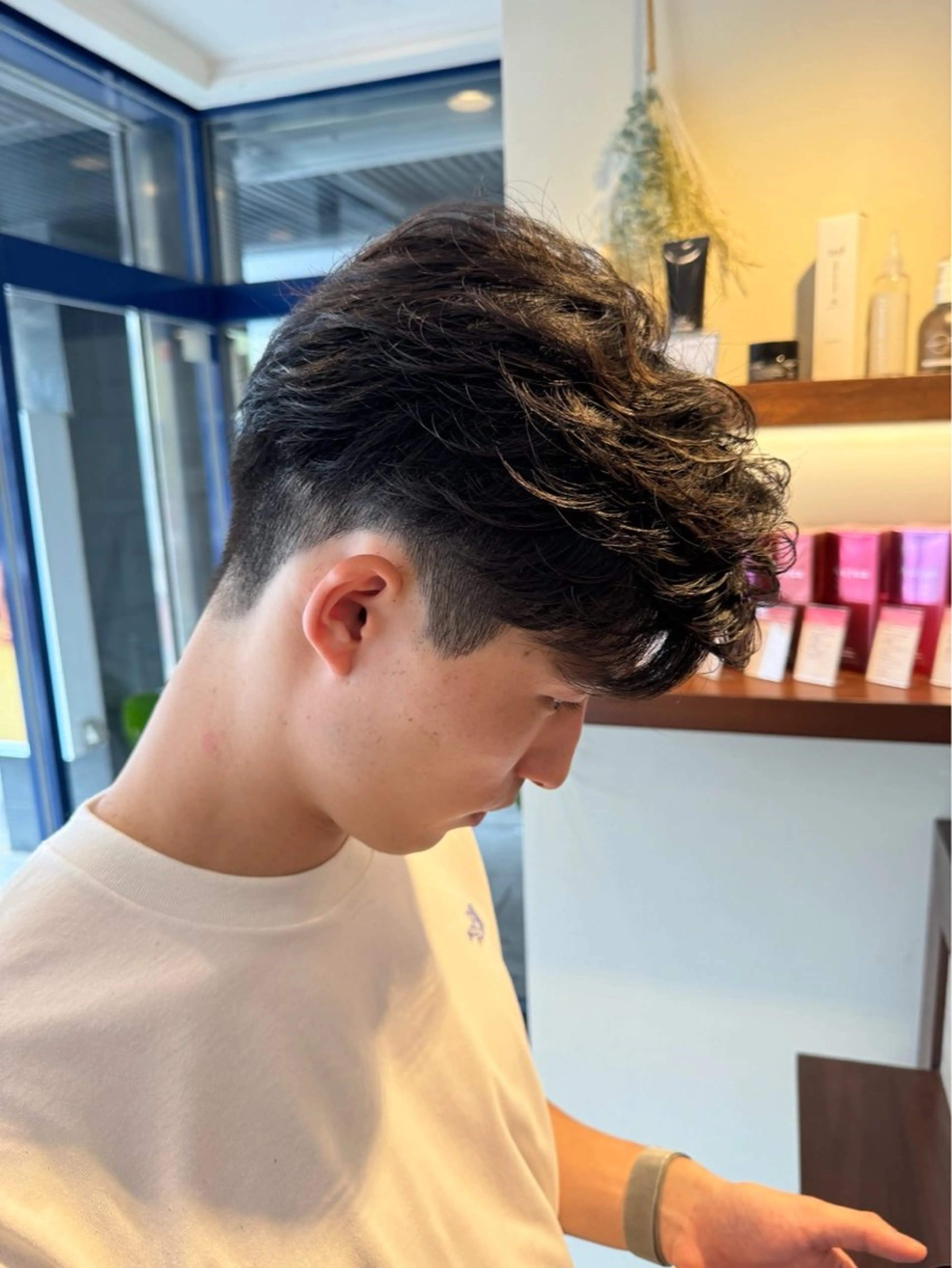メンズ カット パーマ 脇野 真琴のヘアスタイル
