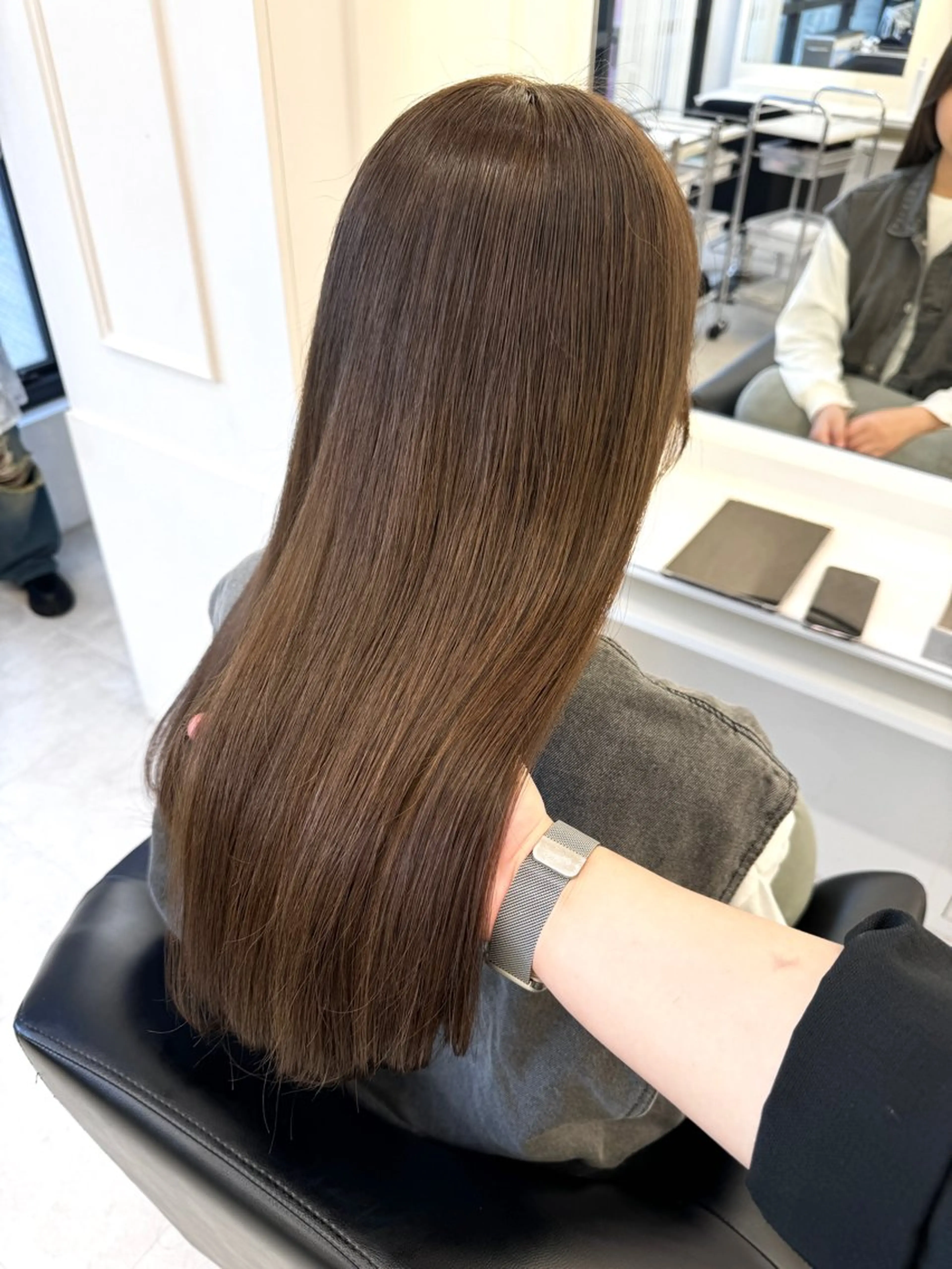 ロング カラー カット ヘアカラー ParveMix NANOのヘアスタイル