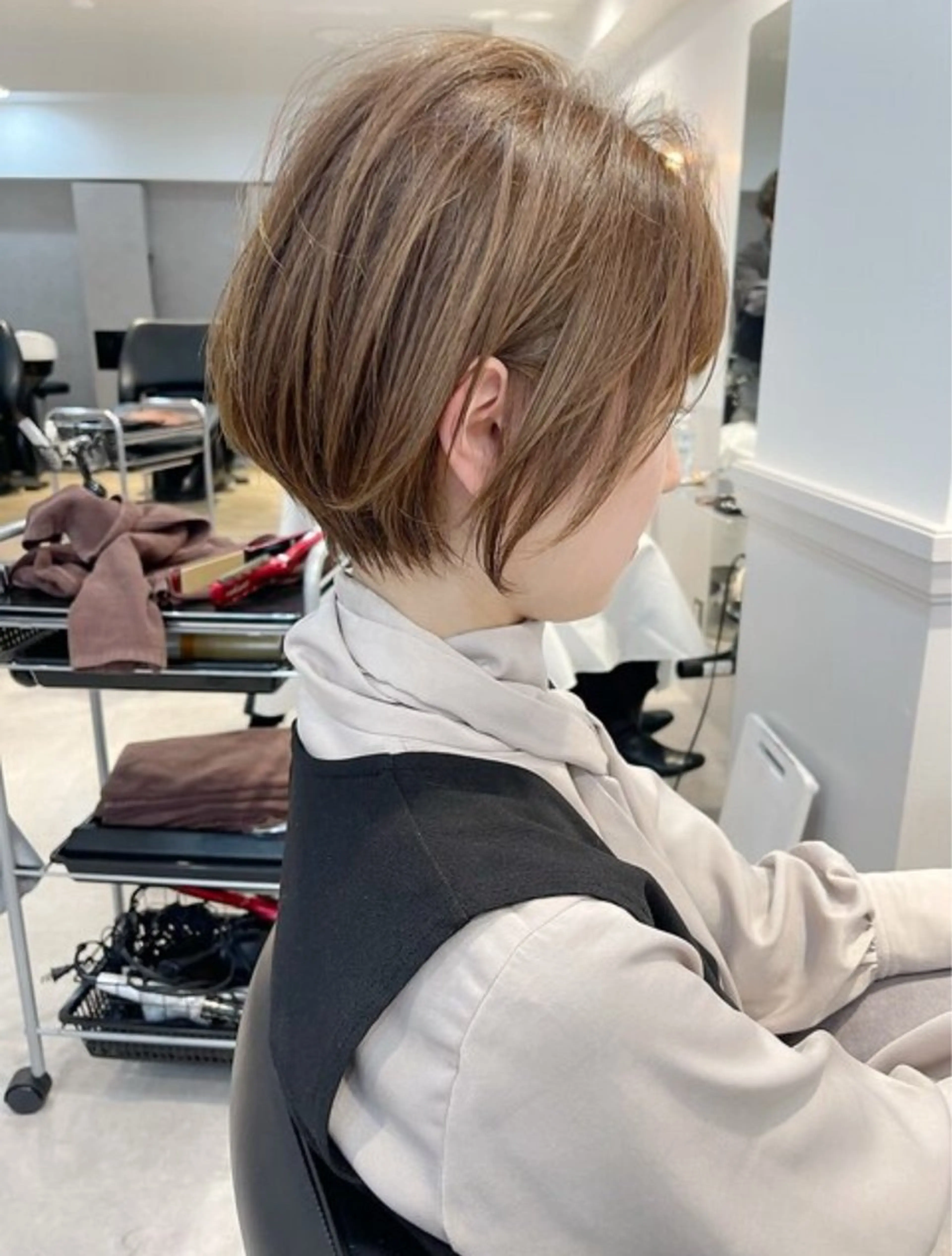 ショート 丸みショート ショートヘア あいこ/レイヤー カット🌷銀座のヘアスタイル