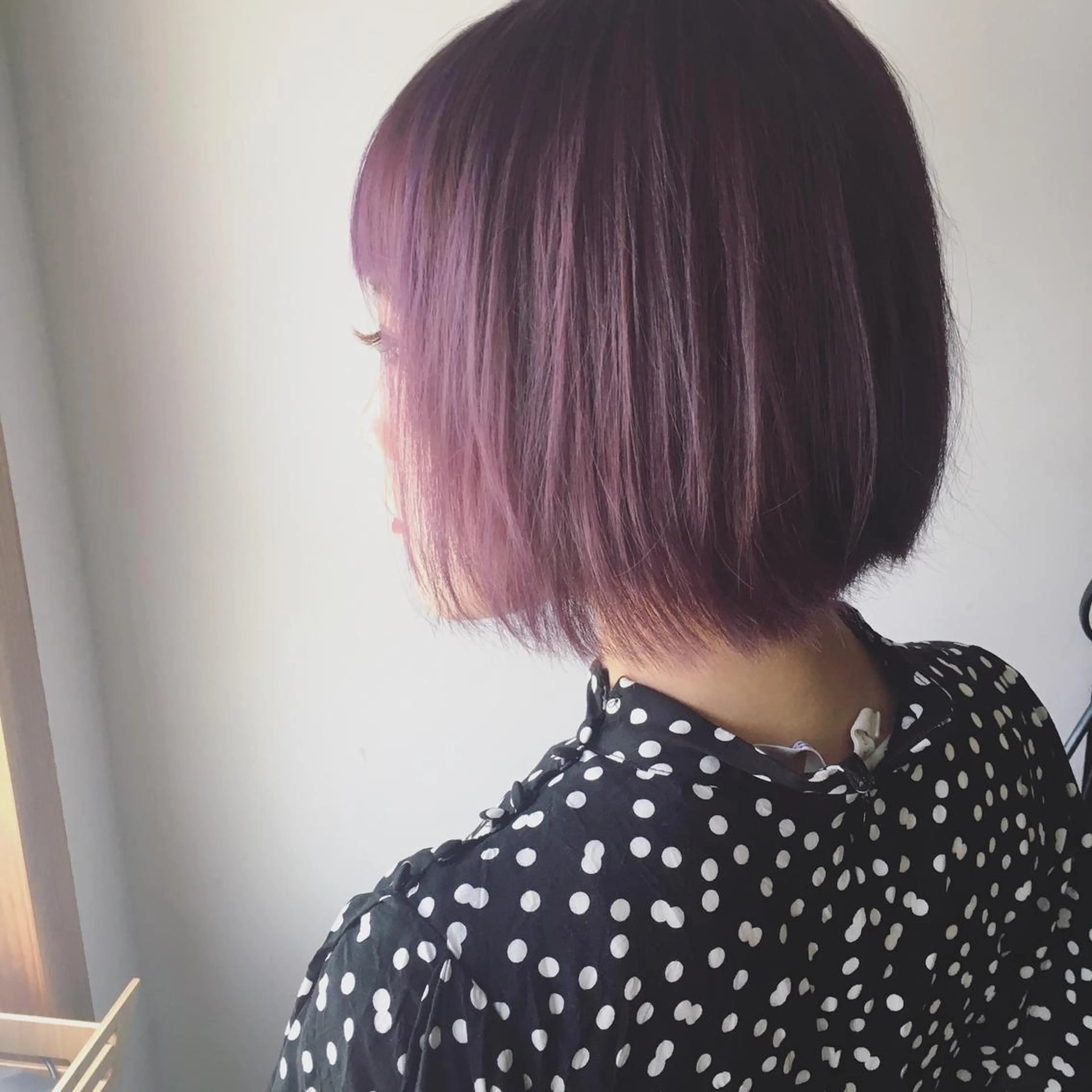 ショート カラー アッシュ パープルカラー lafith hair dope所属・[外国人風カラー] 田中健太のヘアスタイル