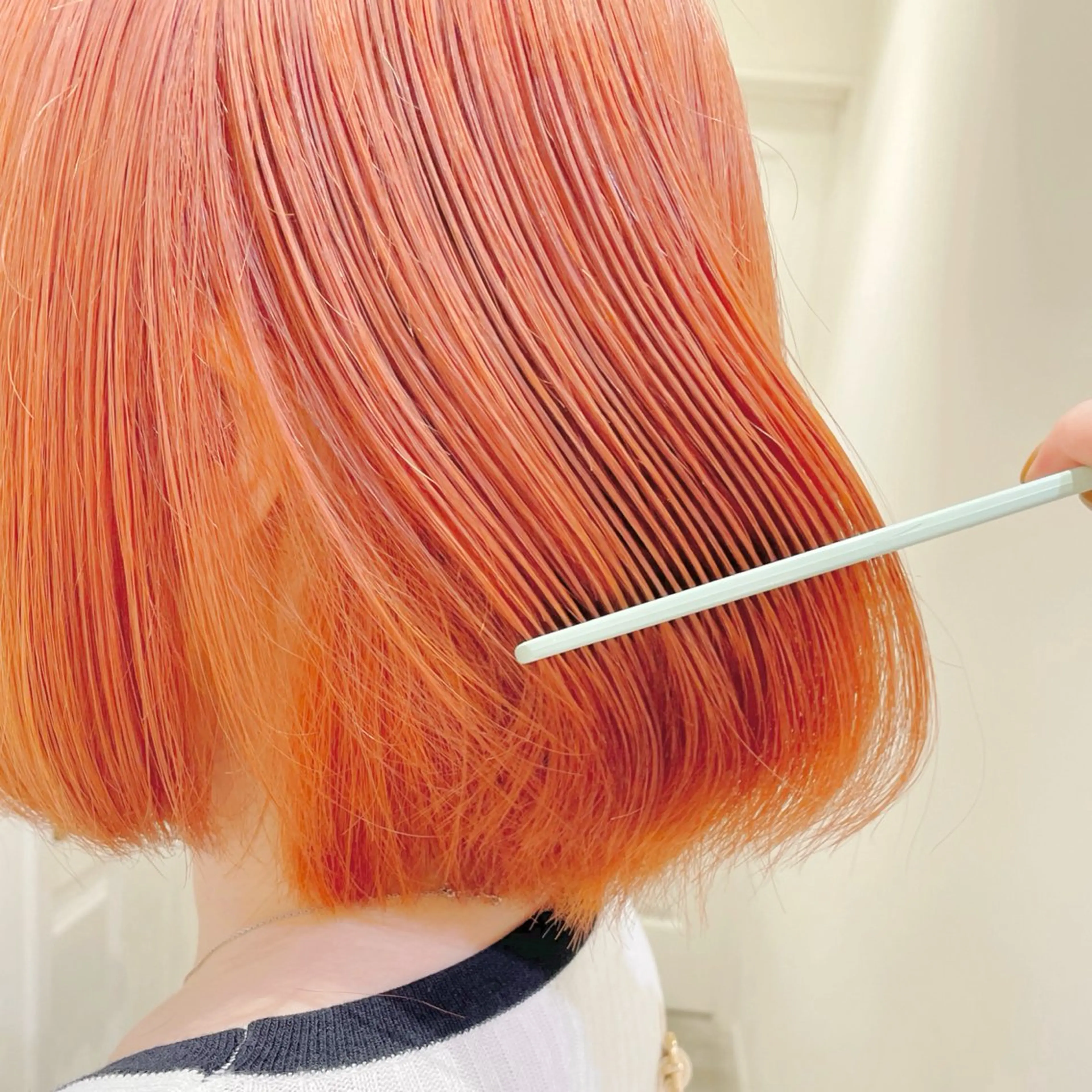 【透明感カラー🍊】ブリーチありダブルカラー🧡の写真