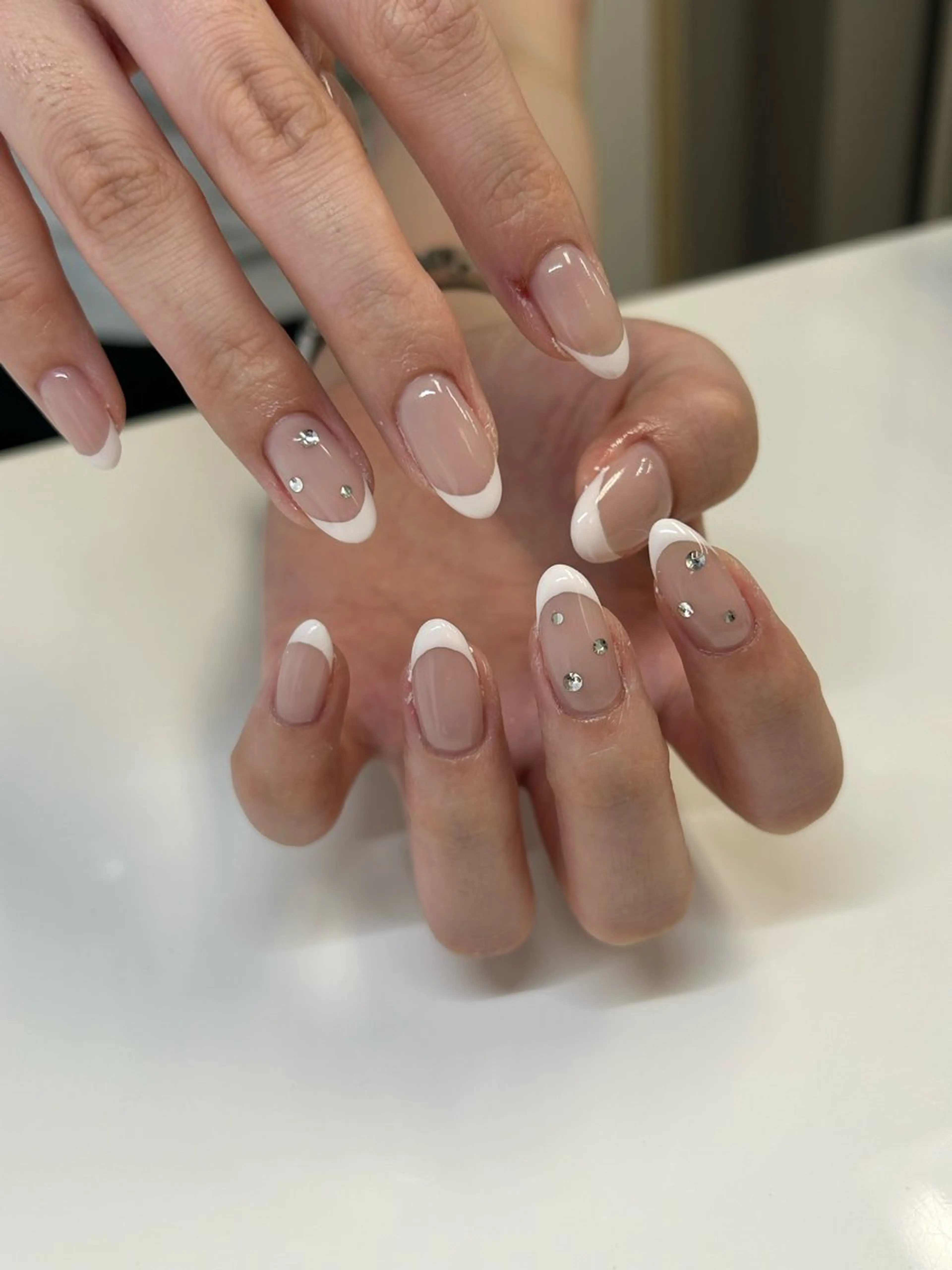 （オフなし）handフレンチ※クリアベースになります。の写真