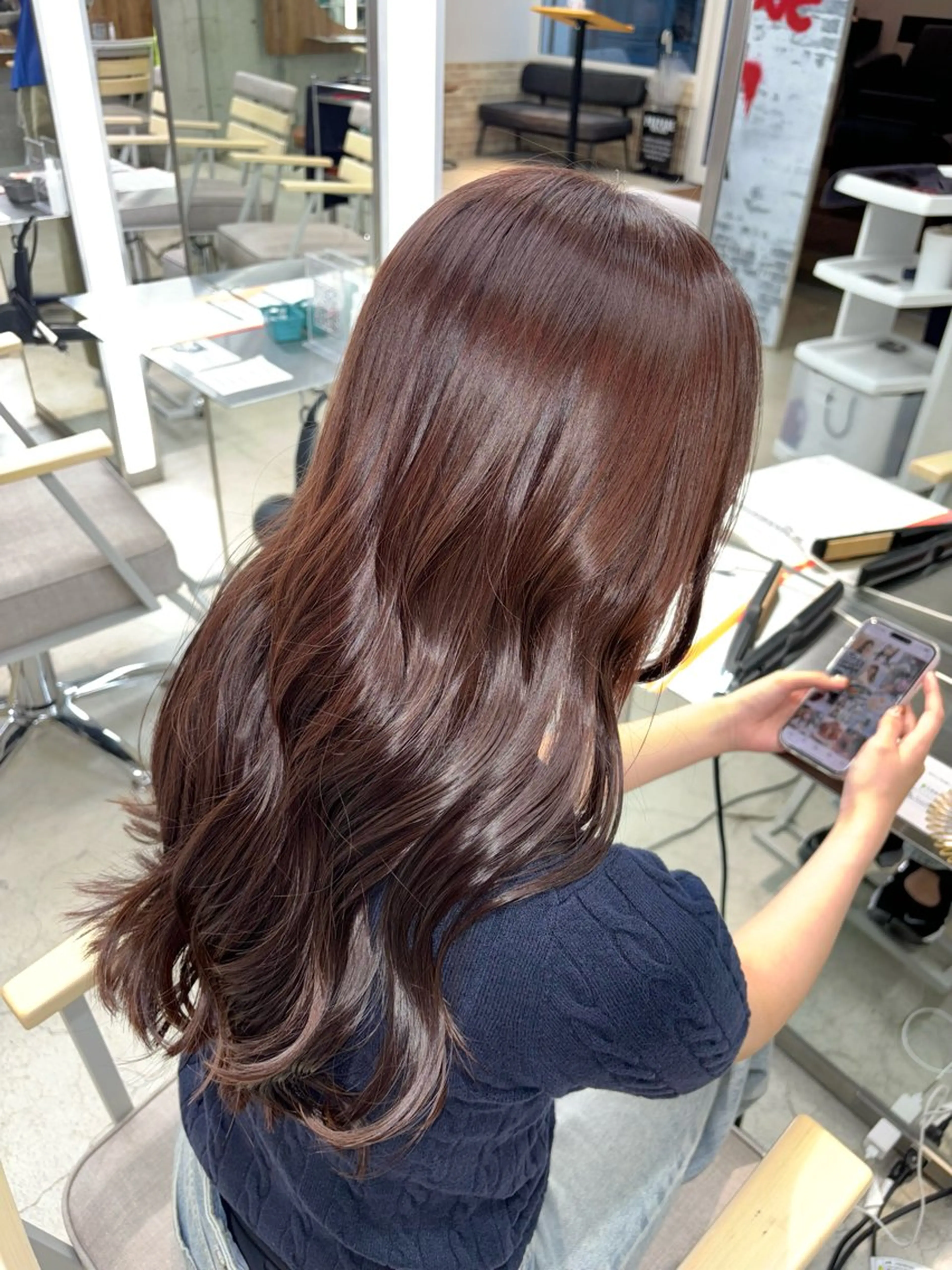ロング ヘアカラー トリートメント モテ♡hair 🎠🫧ERIのヘアスタイル