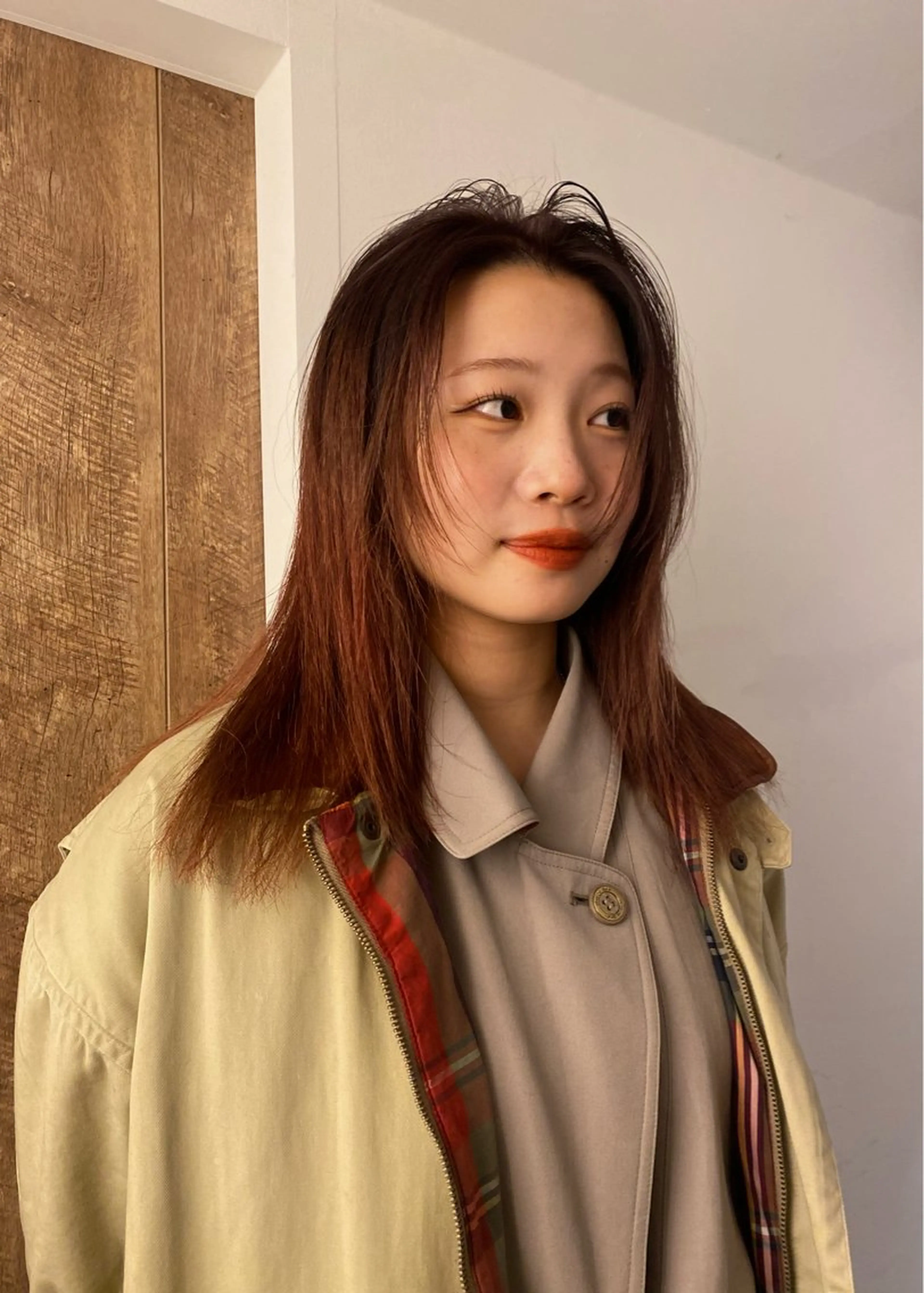 ミディアム カラー ヘアアレンジ ヘアカラー トリートメント ヘッドスパ marino マリノのヘアスタイル