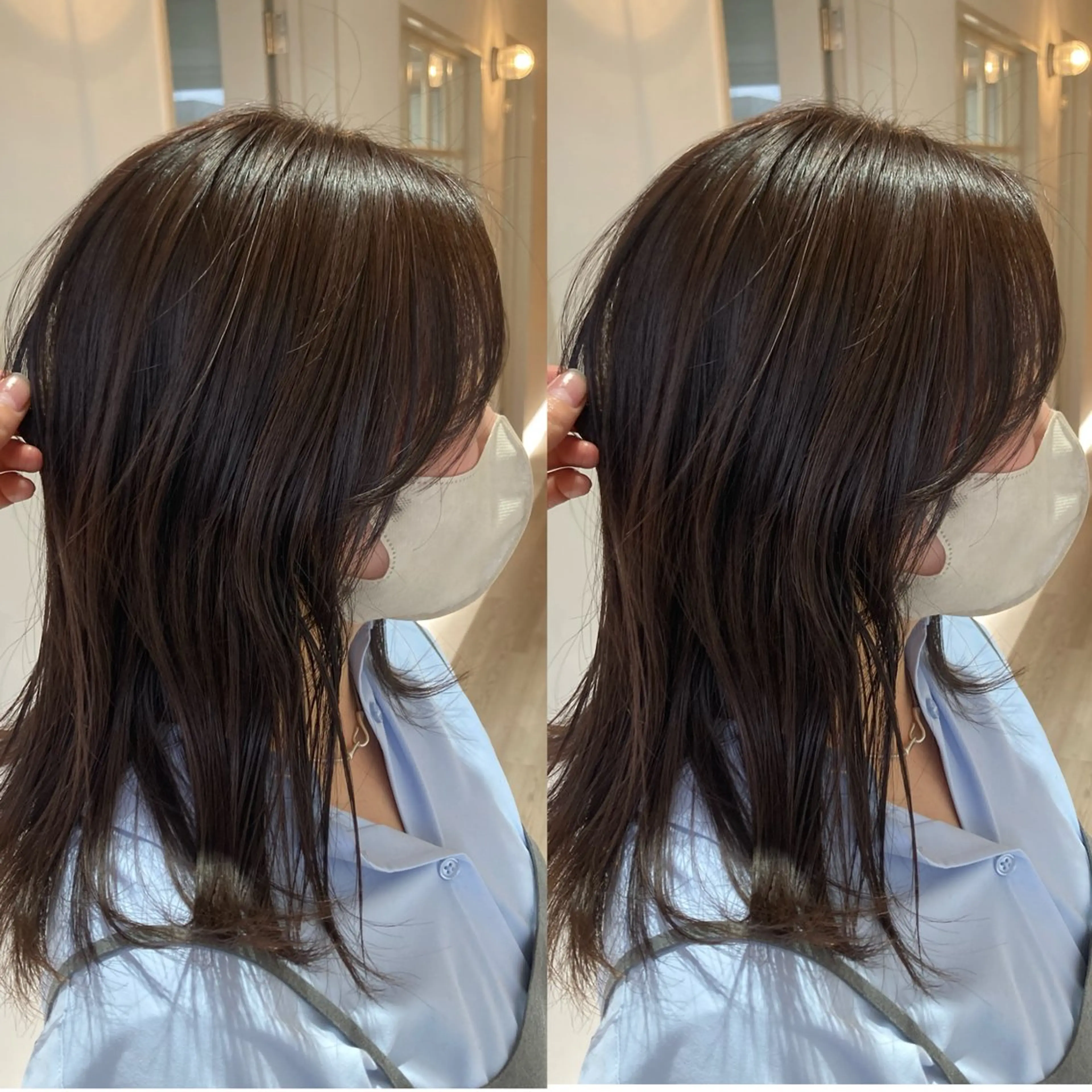 ミディアム カラー schon所属・み うのヘアスタイル