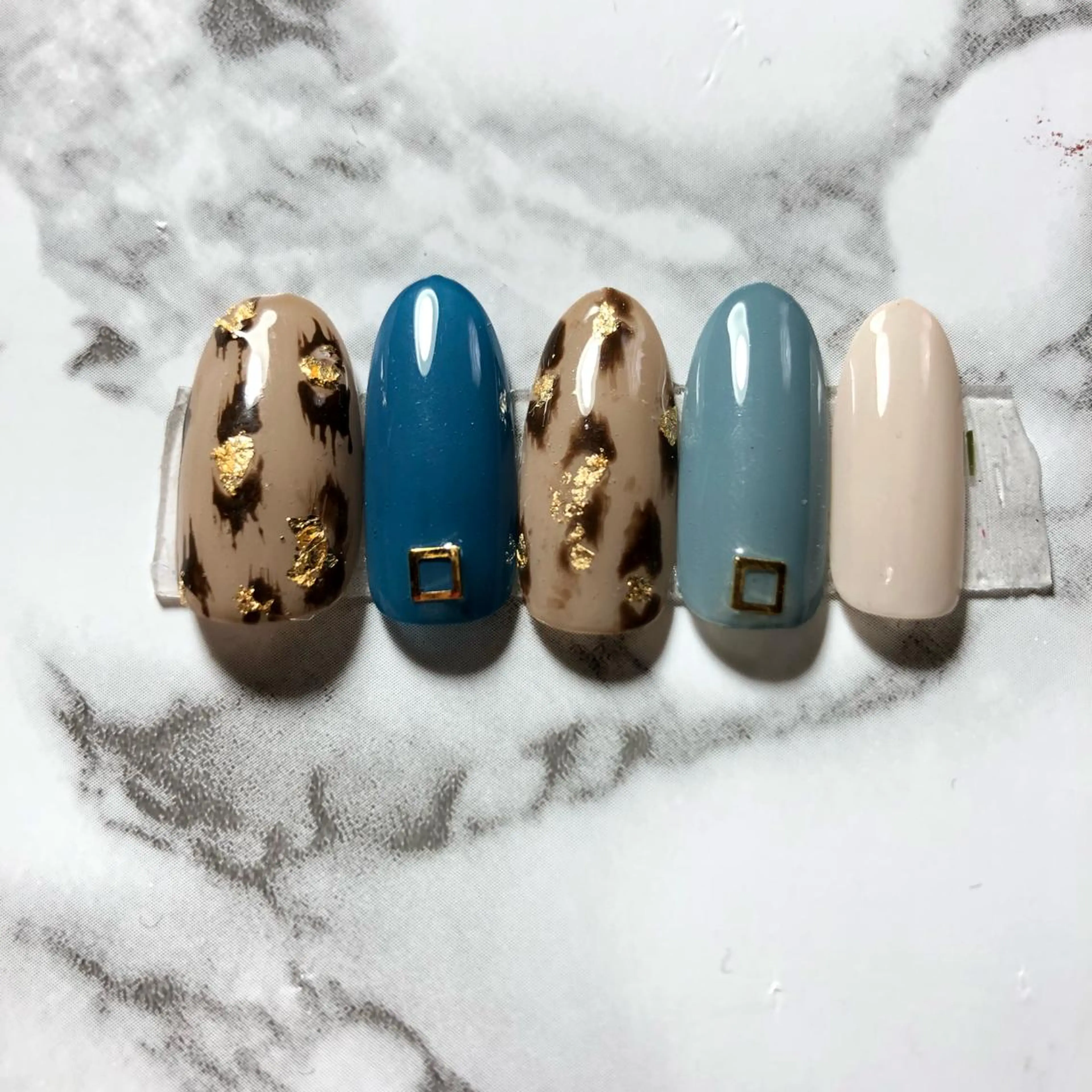 ミディアム ネイル アニマル柄 その他(ネイル) ネイル さきみのネイルデザイン