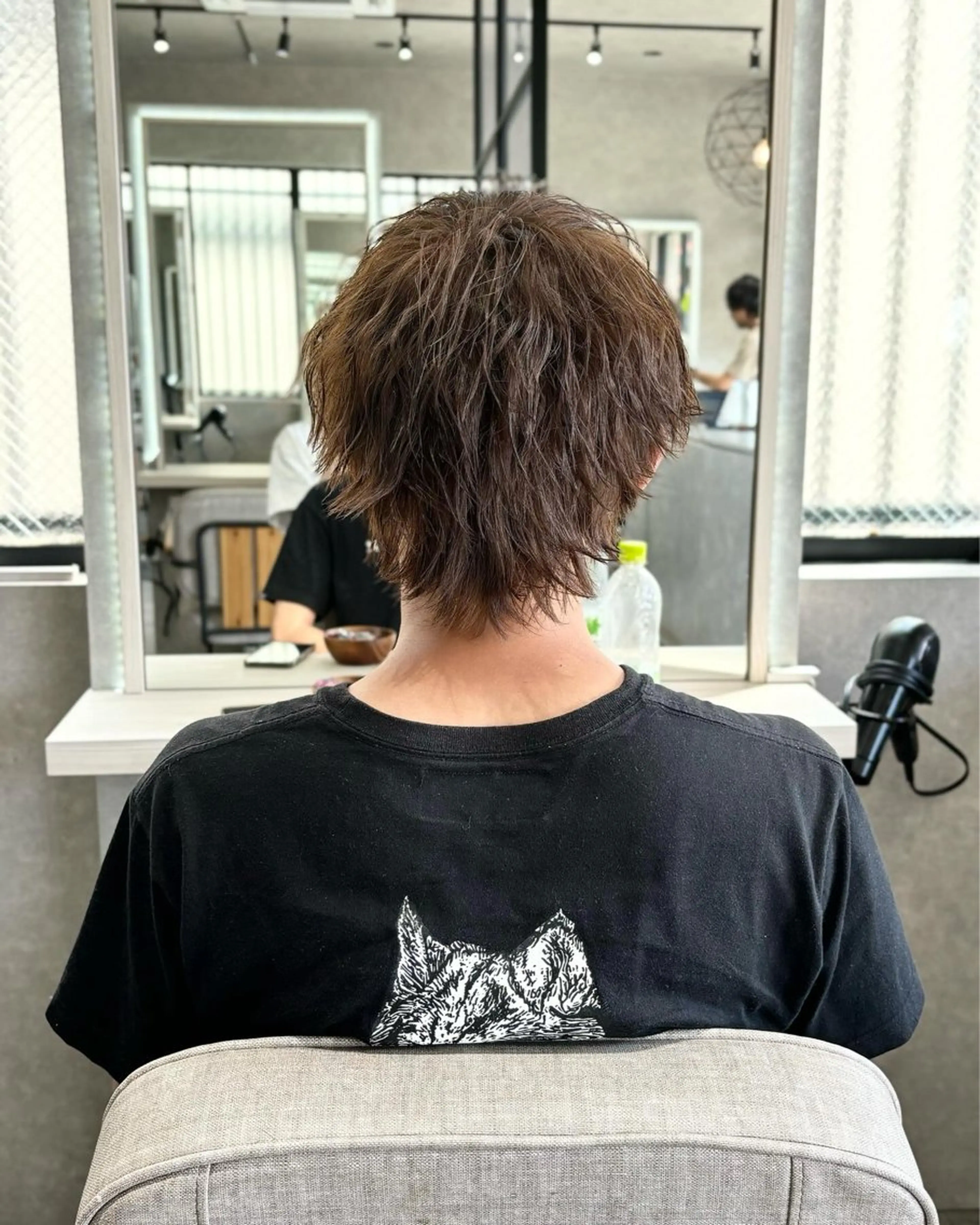 ショート メンズ メンズバレイヤージュ メンズブリーチ センターパート メンズハイライト メンズハイトーン 長谷川 湧のヘアスタイル