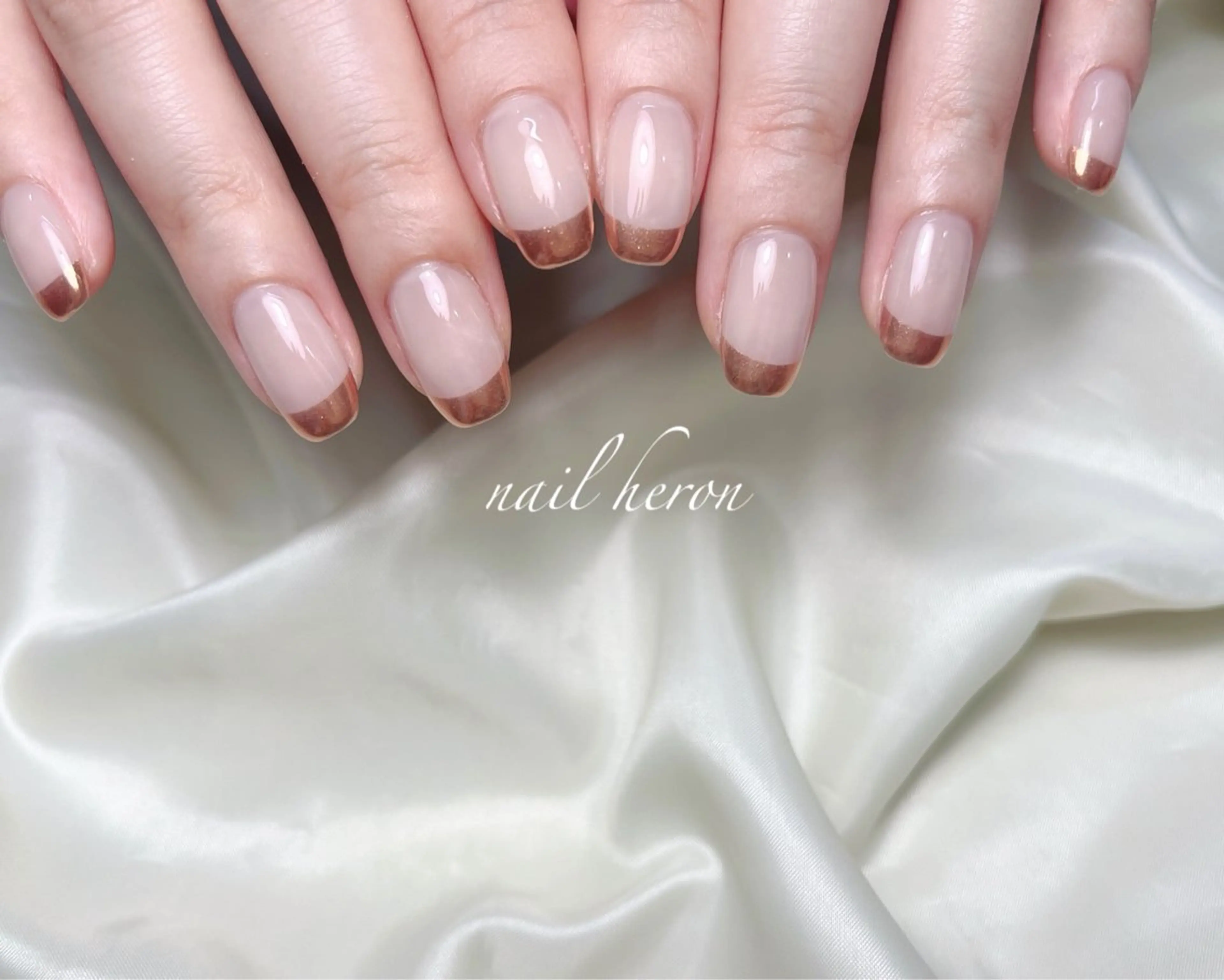 ネイル フレンチネイル ミラーネイル ハンドネイル nail heron所属・saki_ nail heronのその他イメージ