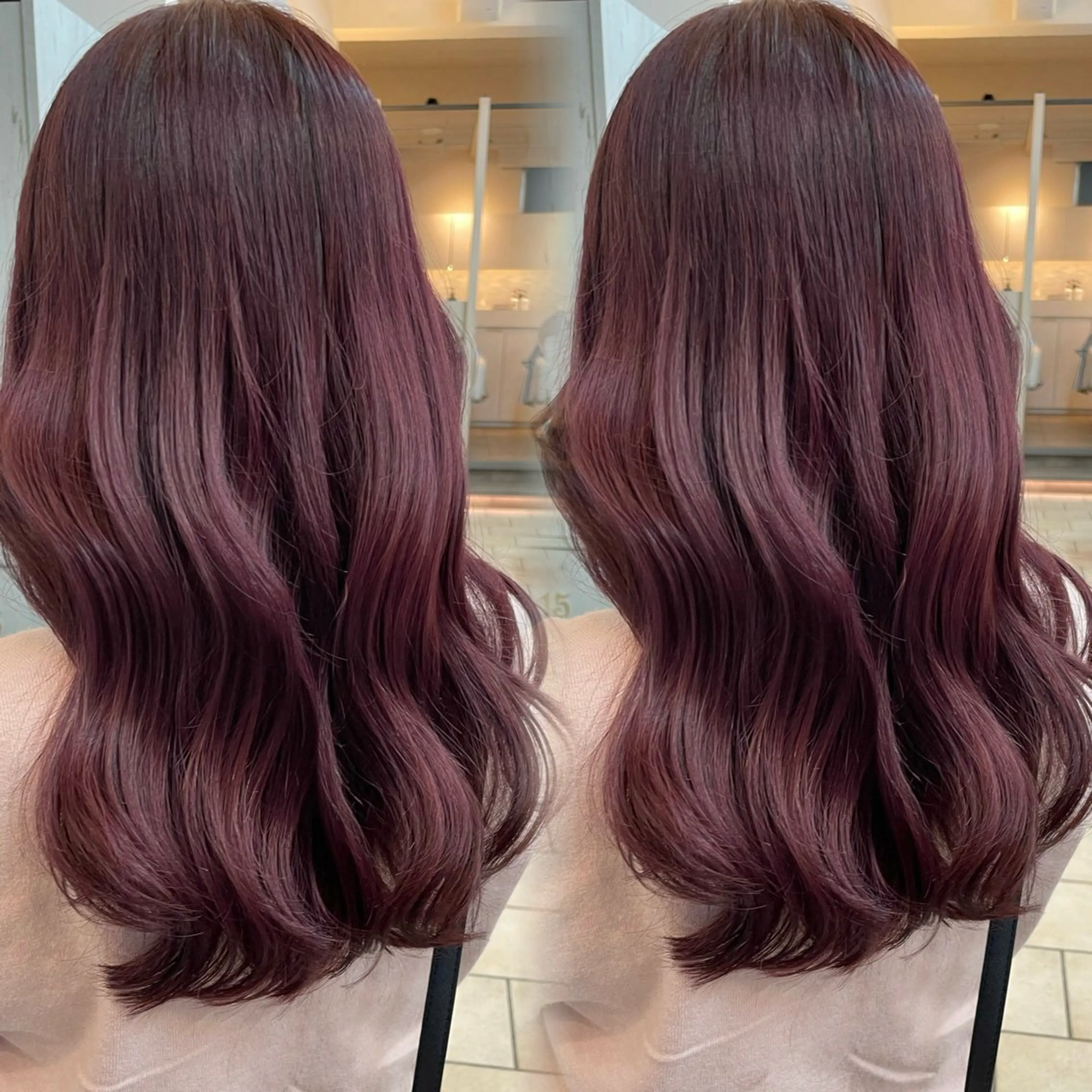 セミロング カラー カット ヘアカラー トリートメント kana ブリーチなしカラー✨のヘアスタイル
