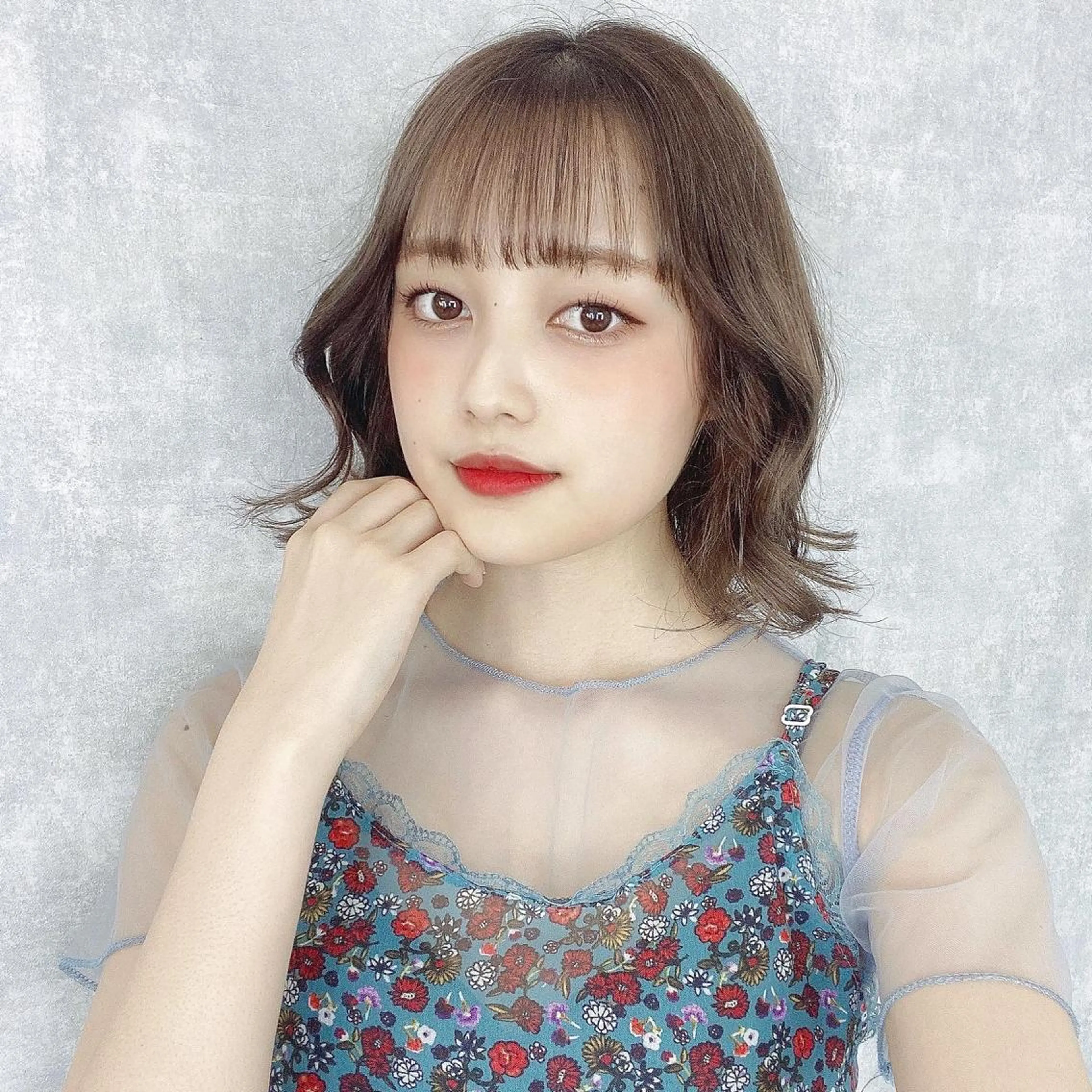 ショート カラー アッシュ アッシュブラウン バレイヤージュ ベージュカラー 黒髪 韓国風×透明感カラー 髪質改善オタベシンヤのヘアスタイル