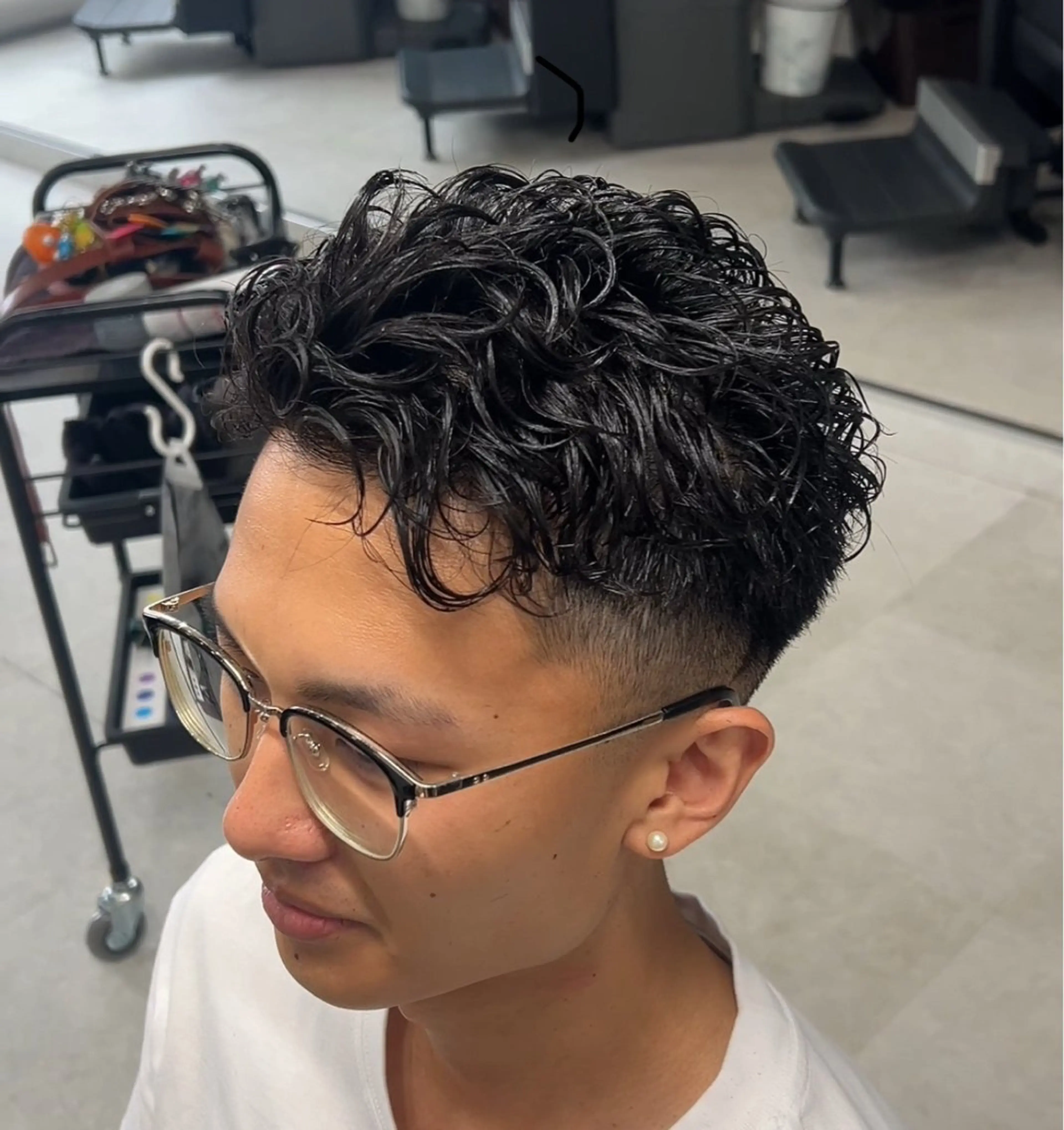 パーマ メンズ カット パーマ トリートメント ヘッドスパ ヘアセット カズキ🌼/ 曲がる縮毛矯正のヘアスタイル