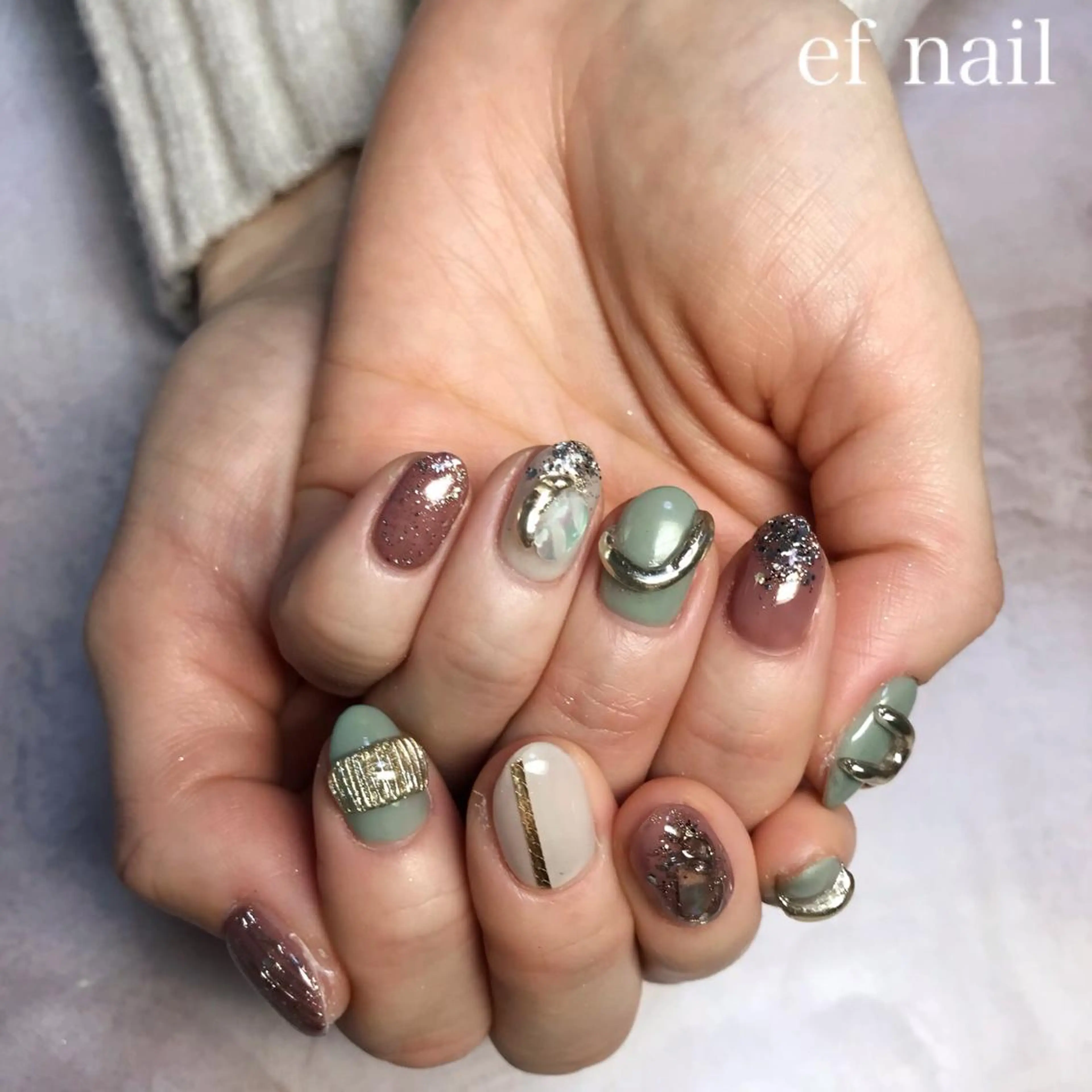ネイル ハンドネイル ef nailのネイルデザイン