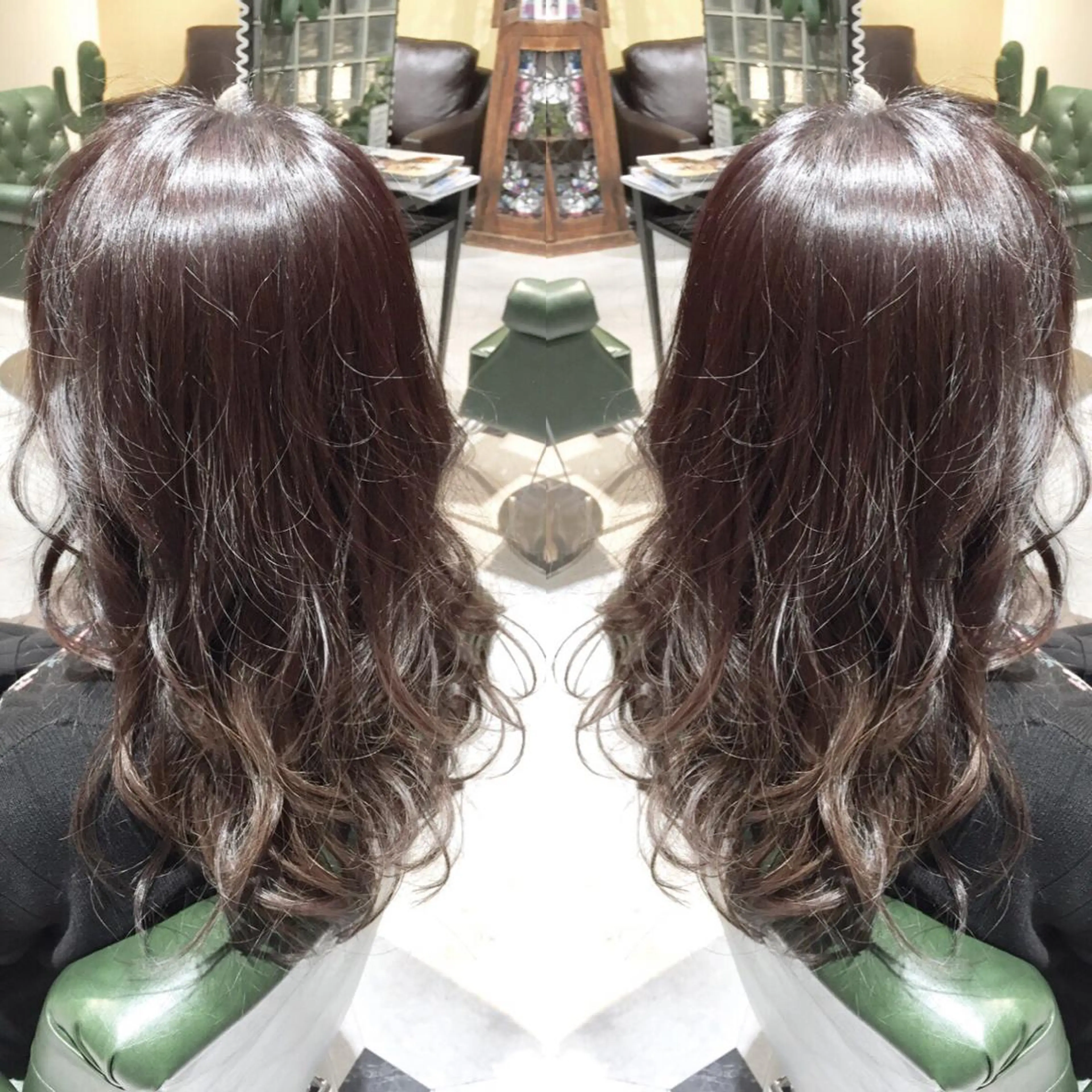 ロング カラー パーマ ヘアアレンジ tocca所属・毎月通える価格♪ 杉本真基のヘアスタイル