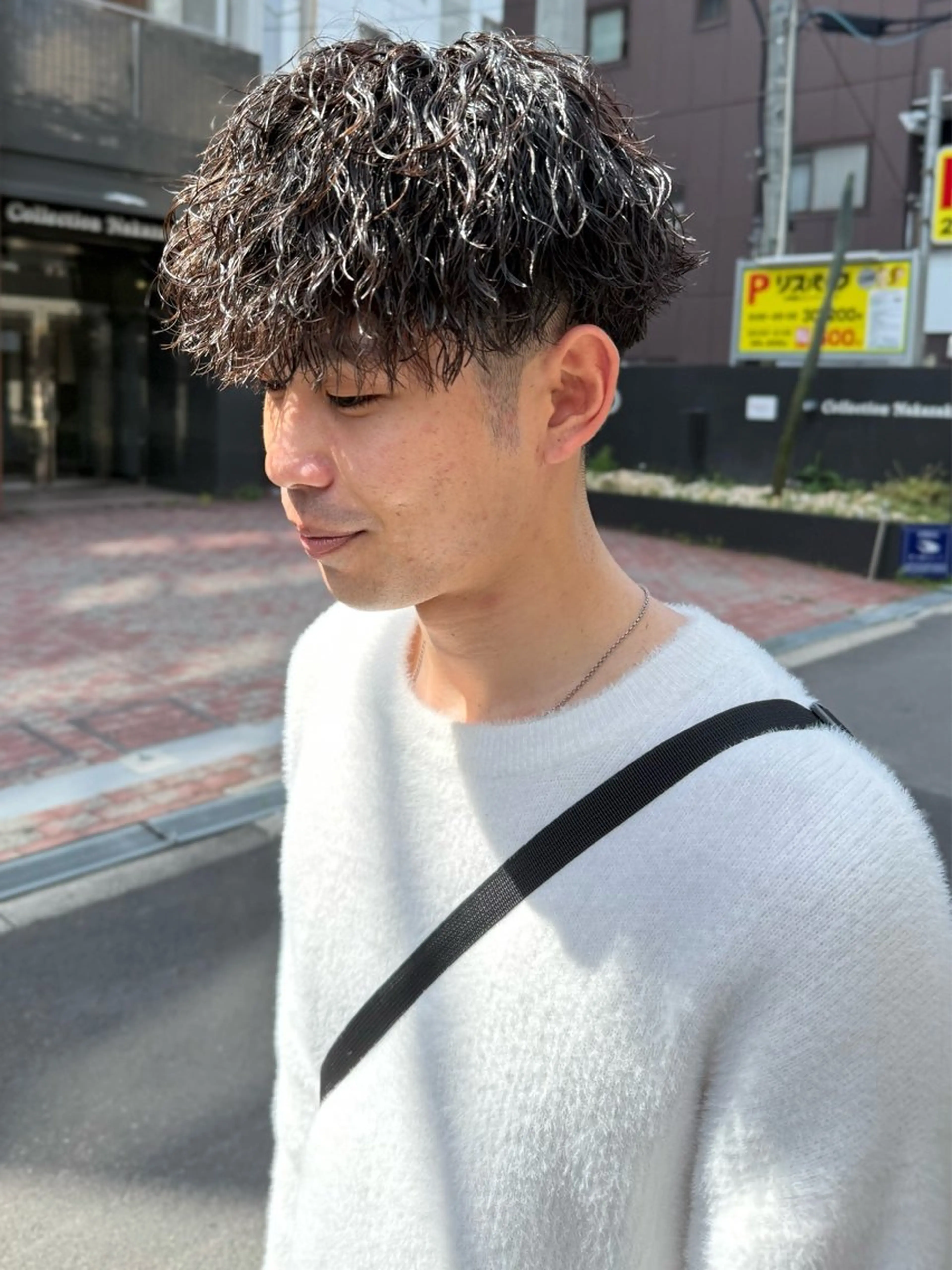 ショート パーマ カット パーマ メンズ特化 代表　岡　大斗のヘアスタイル