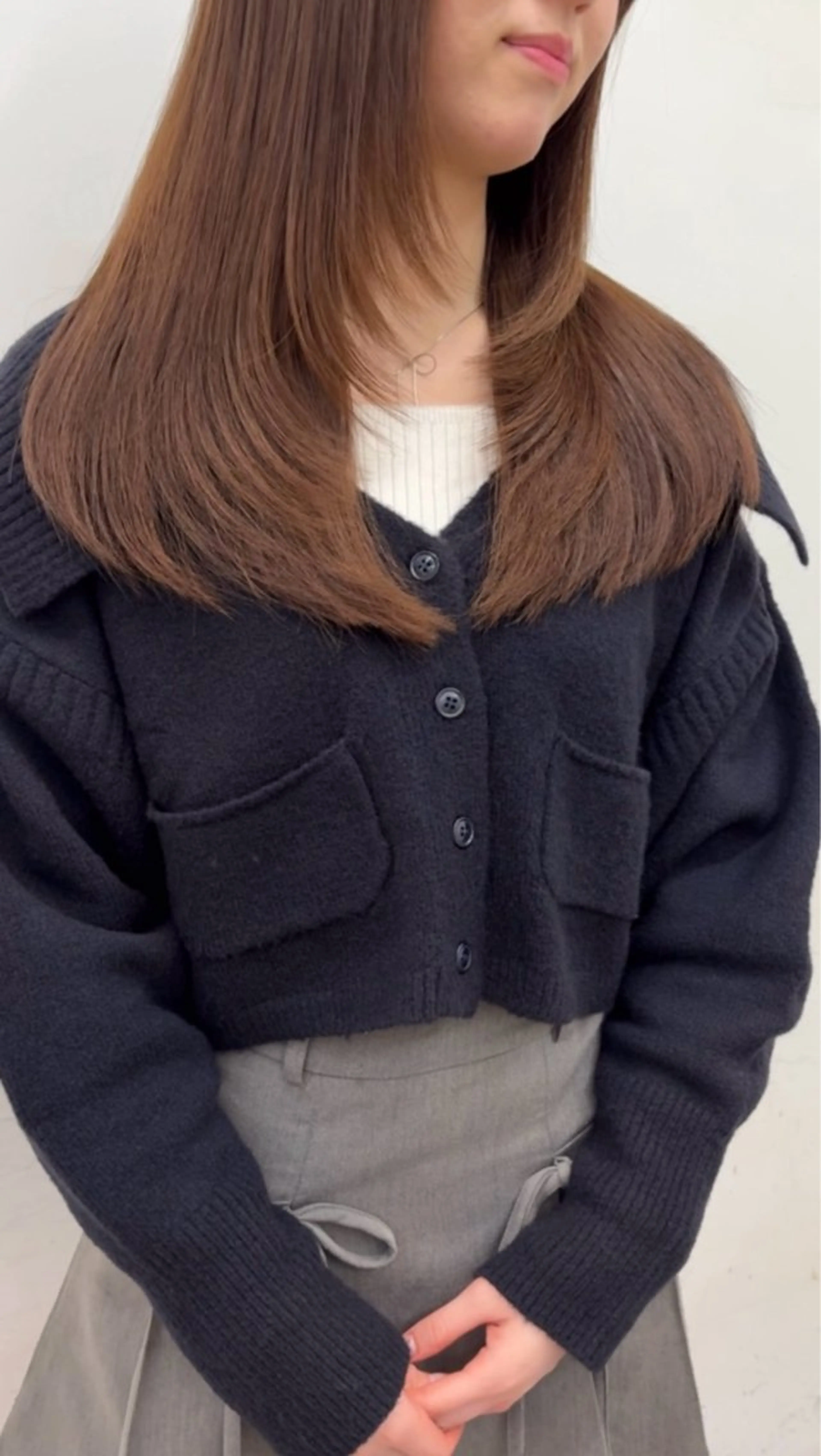 セミロング カット nok所属・レイヤー/ベージュ/ どますず🌺のヘアスタイル