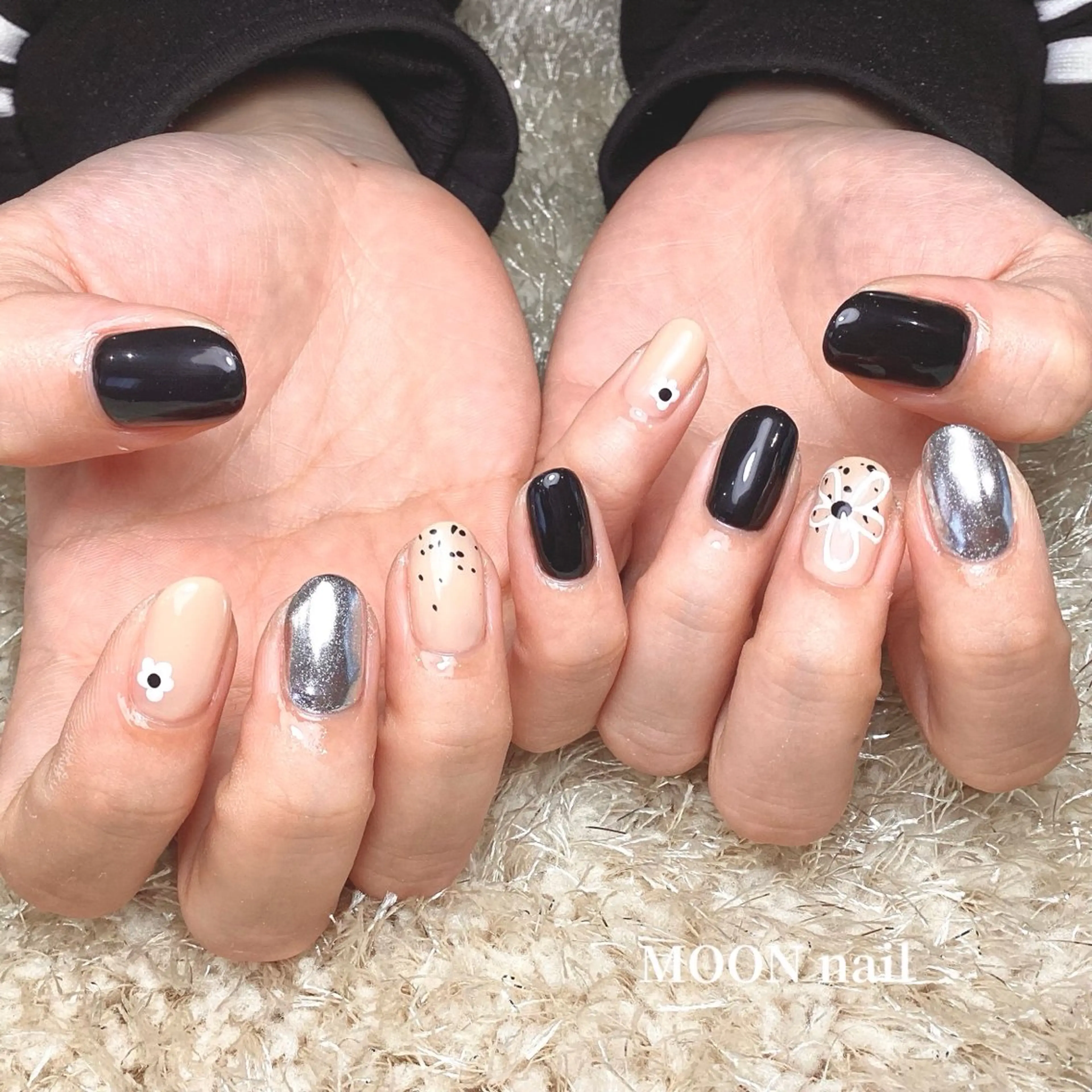 ネイル アートネイル ハンドネイル 浦添 MOON  nailのネイルデザイン