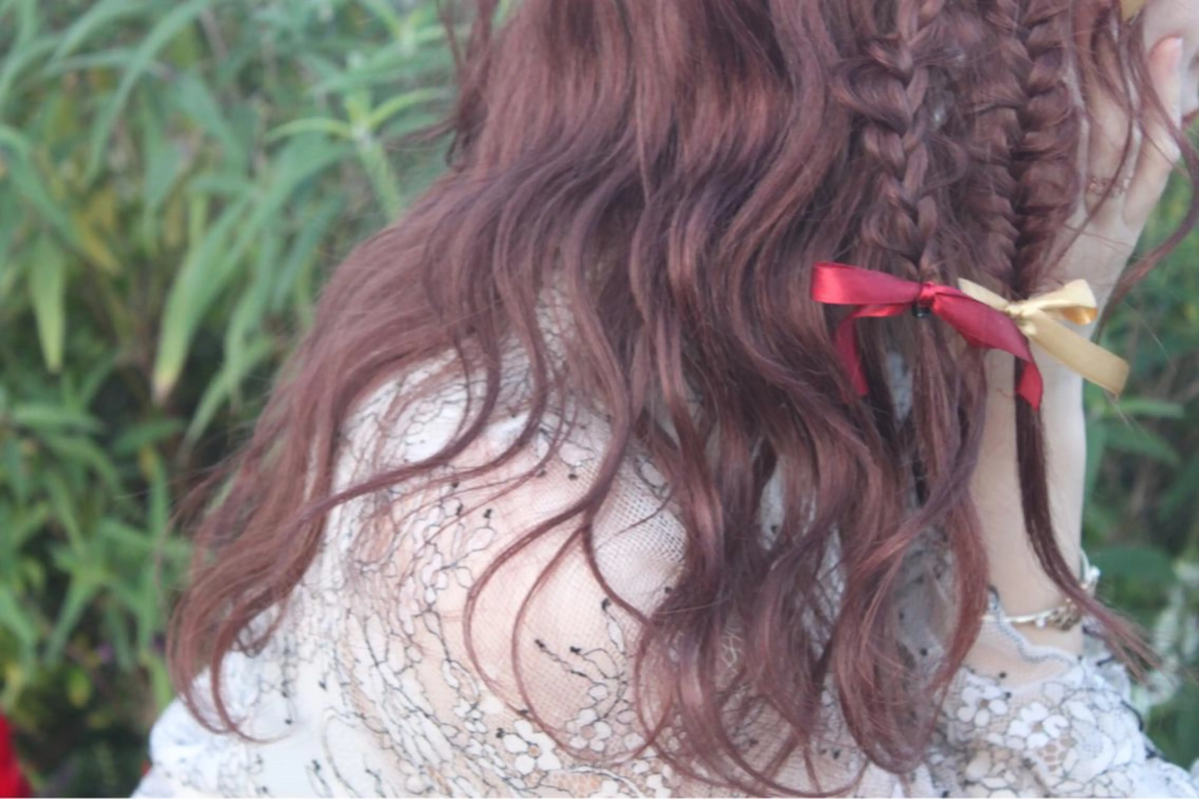 ロング カラー ヘアアレンジ 🩶Eye&Hair やぎふうか🩶のマツエク・マツパデザイン