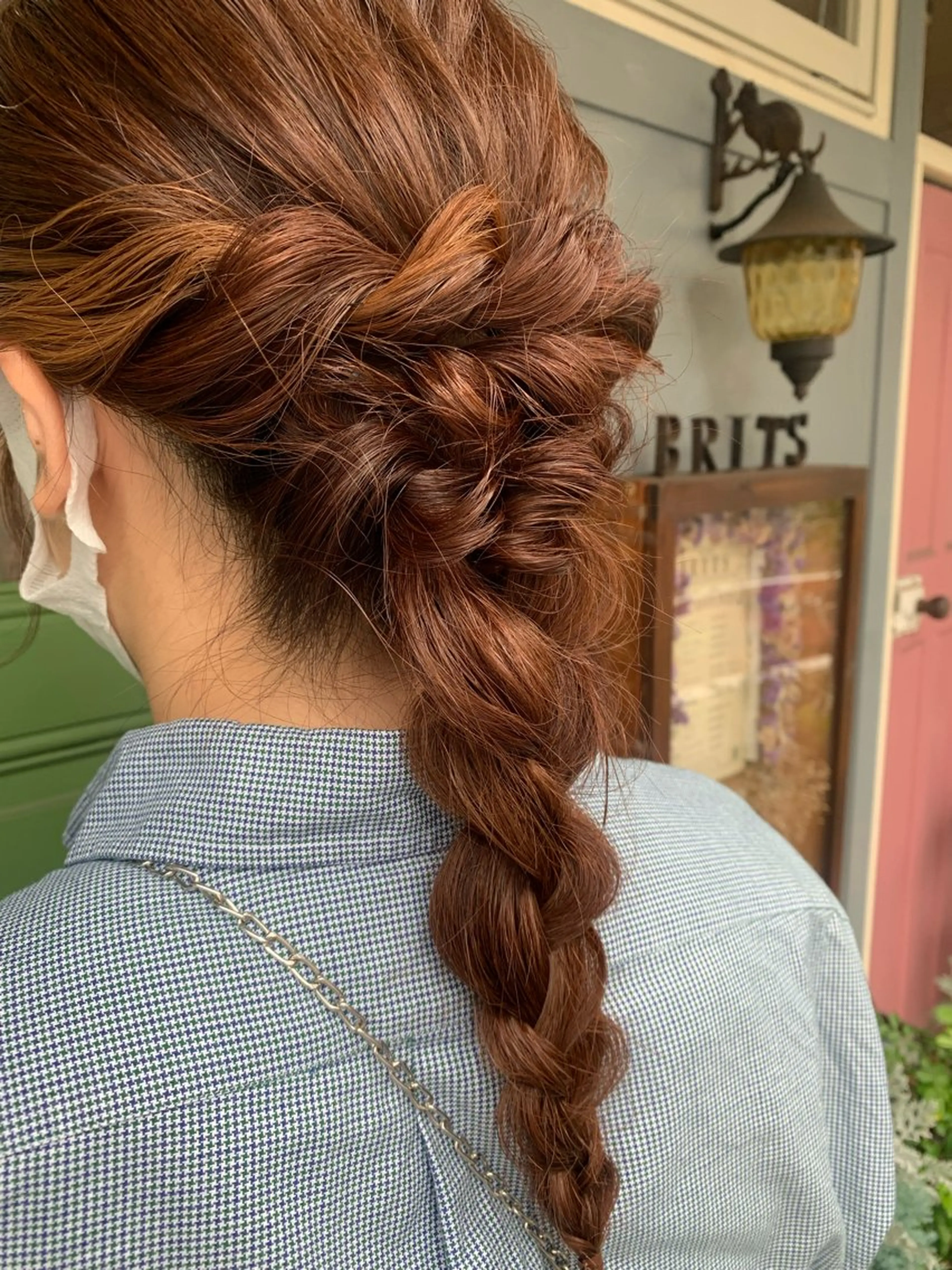 セミロング ヘアアレンジ ヘアセット 清水千優/パーマ/透 明感カラー/メンズのヘアスタイル