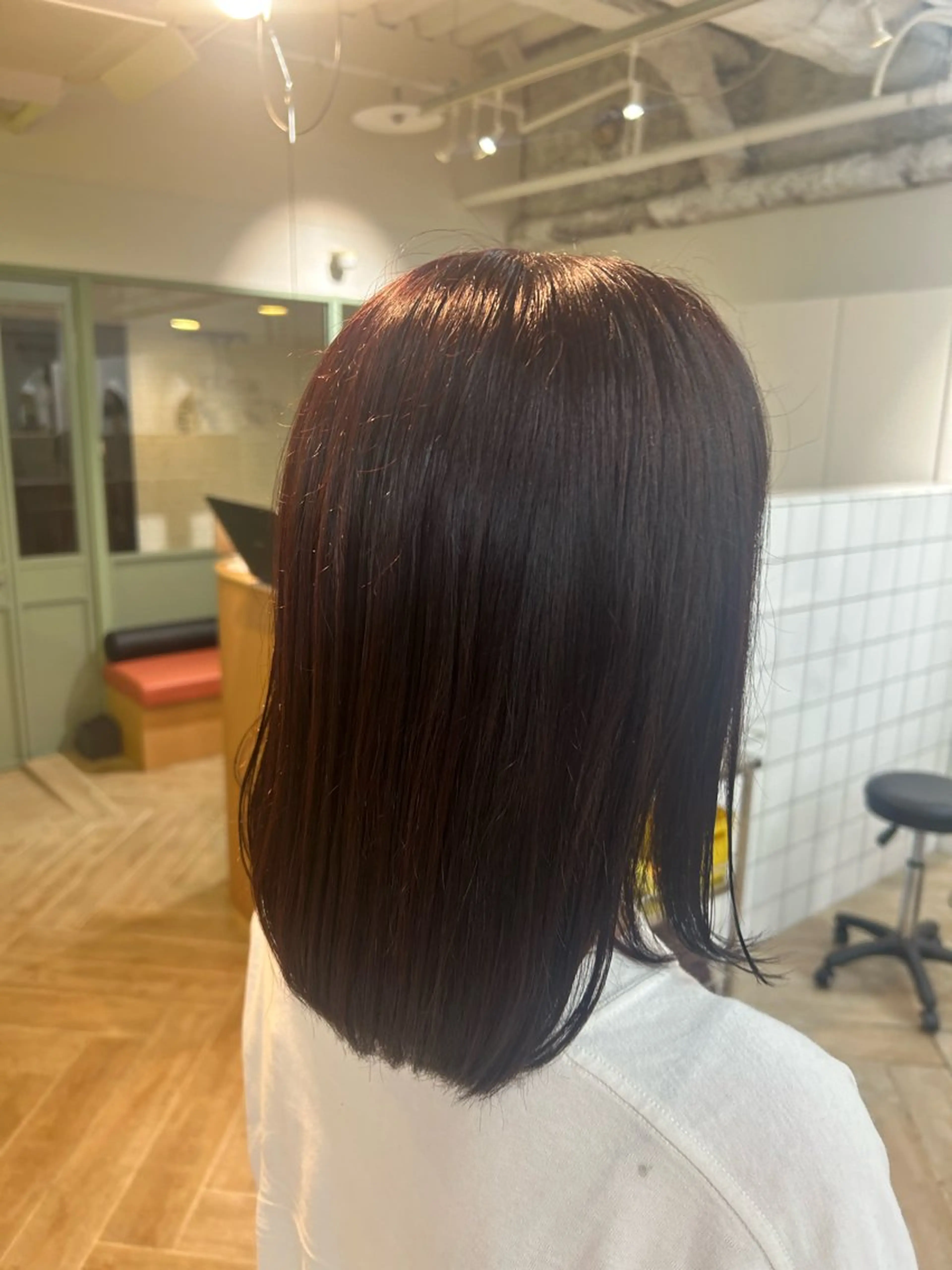 ミディアム カットモデル募集/ 万代/関谷　朋実のヘアスタイル