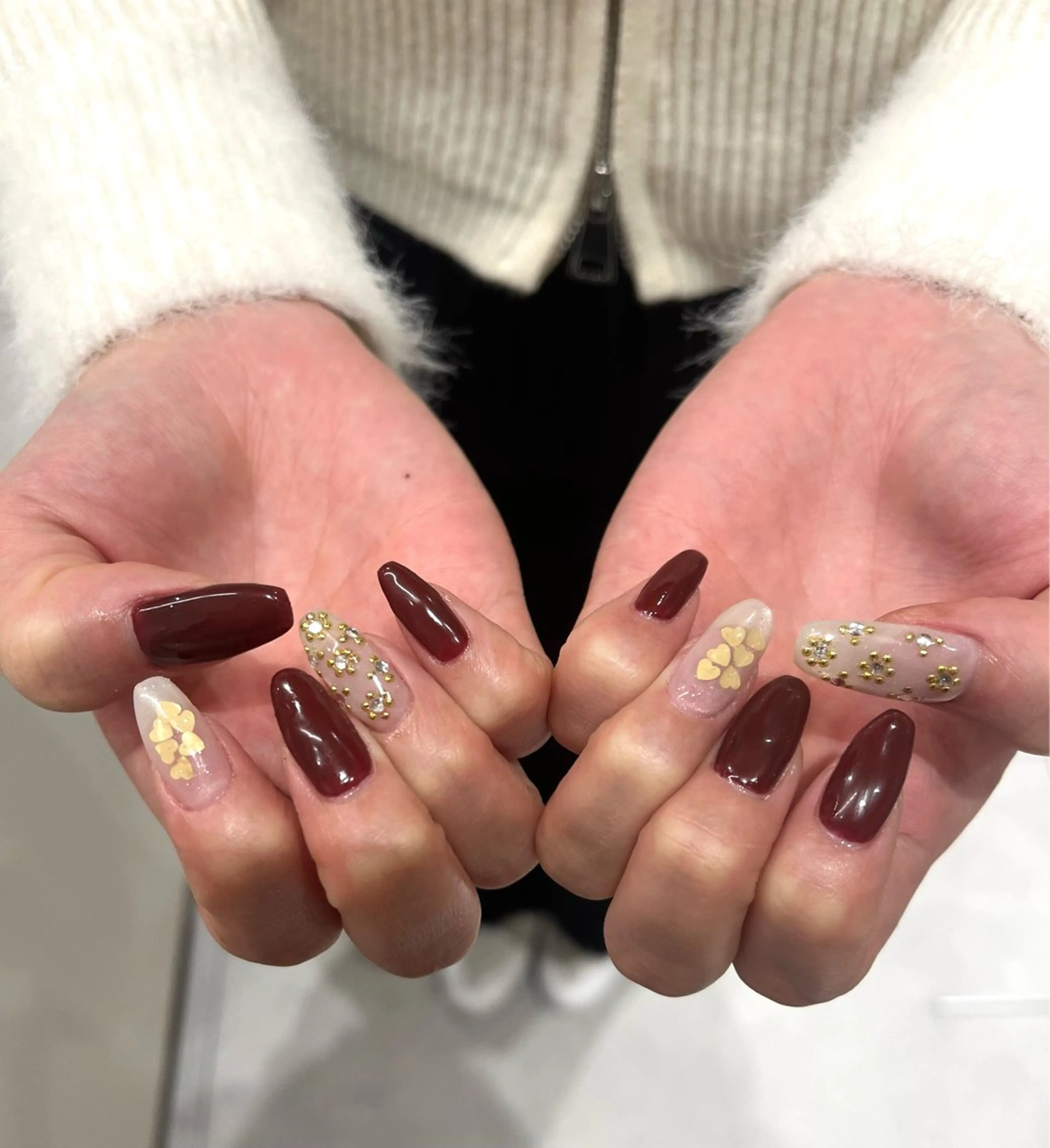 ネイル ハート Sakura 🩵のネイルデザイン