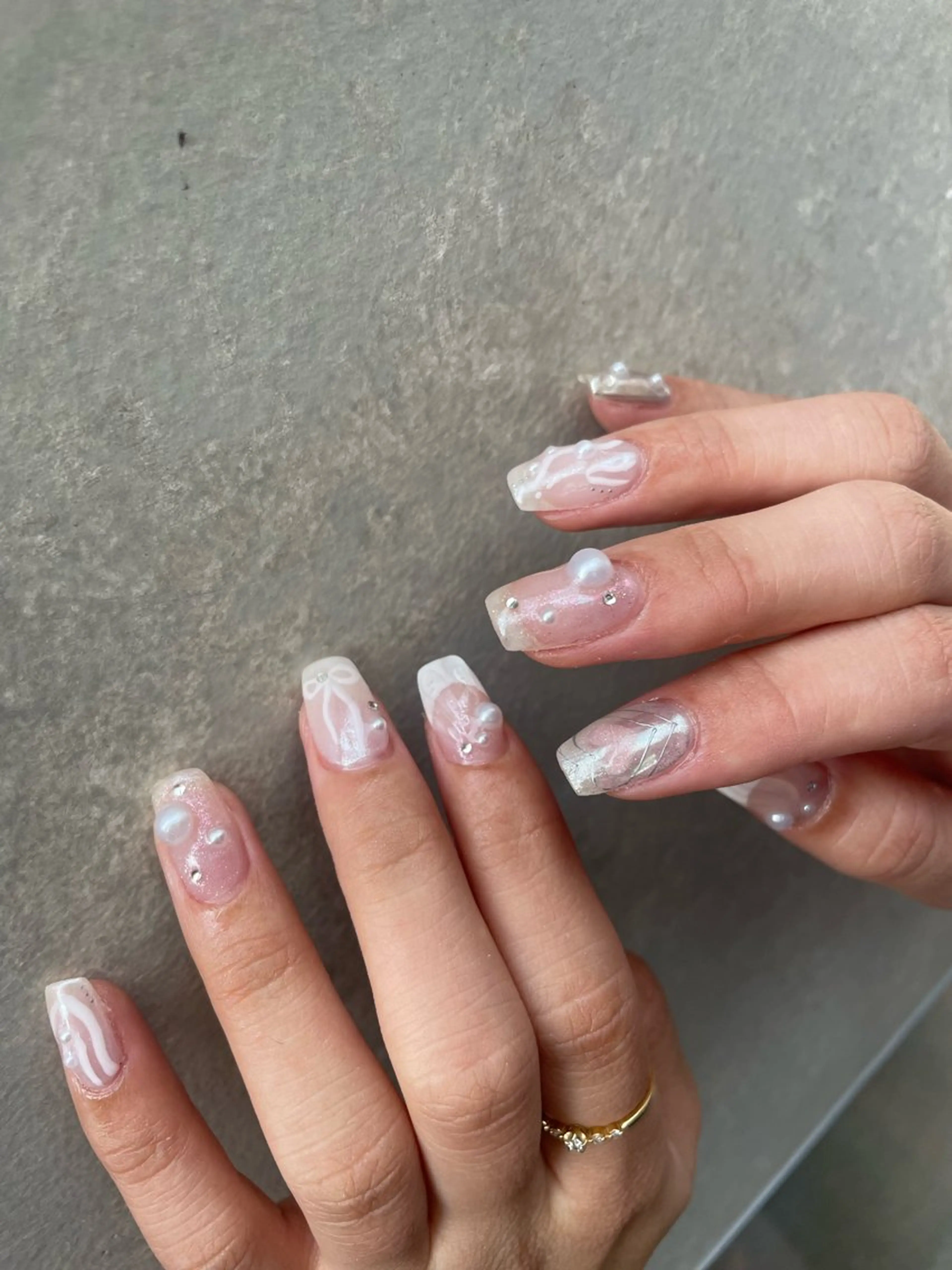 ネイル ハンドネイル 【淡色color/ nail】maikoのネイルデザイン