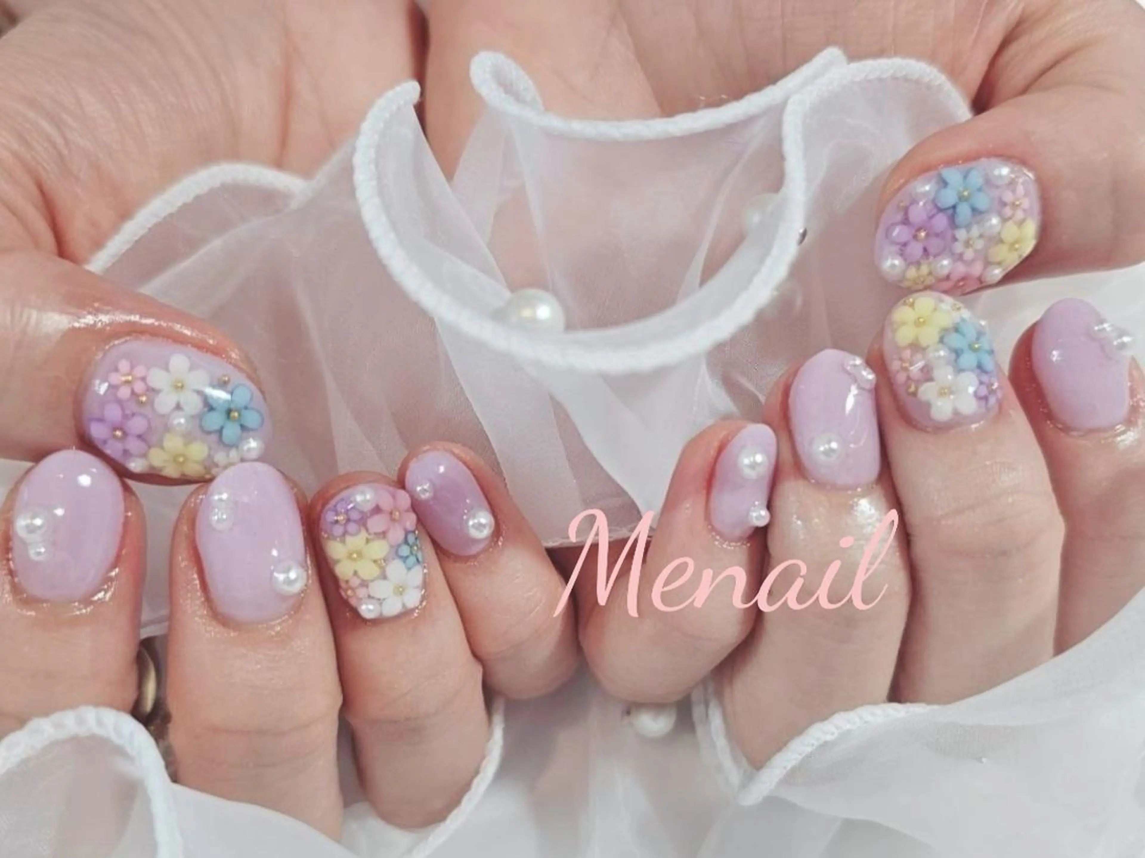 ネイル 🤍POP可愛い🧸 Menailのネイルデザイン