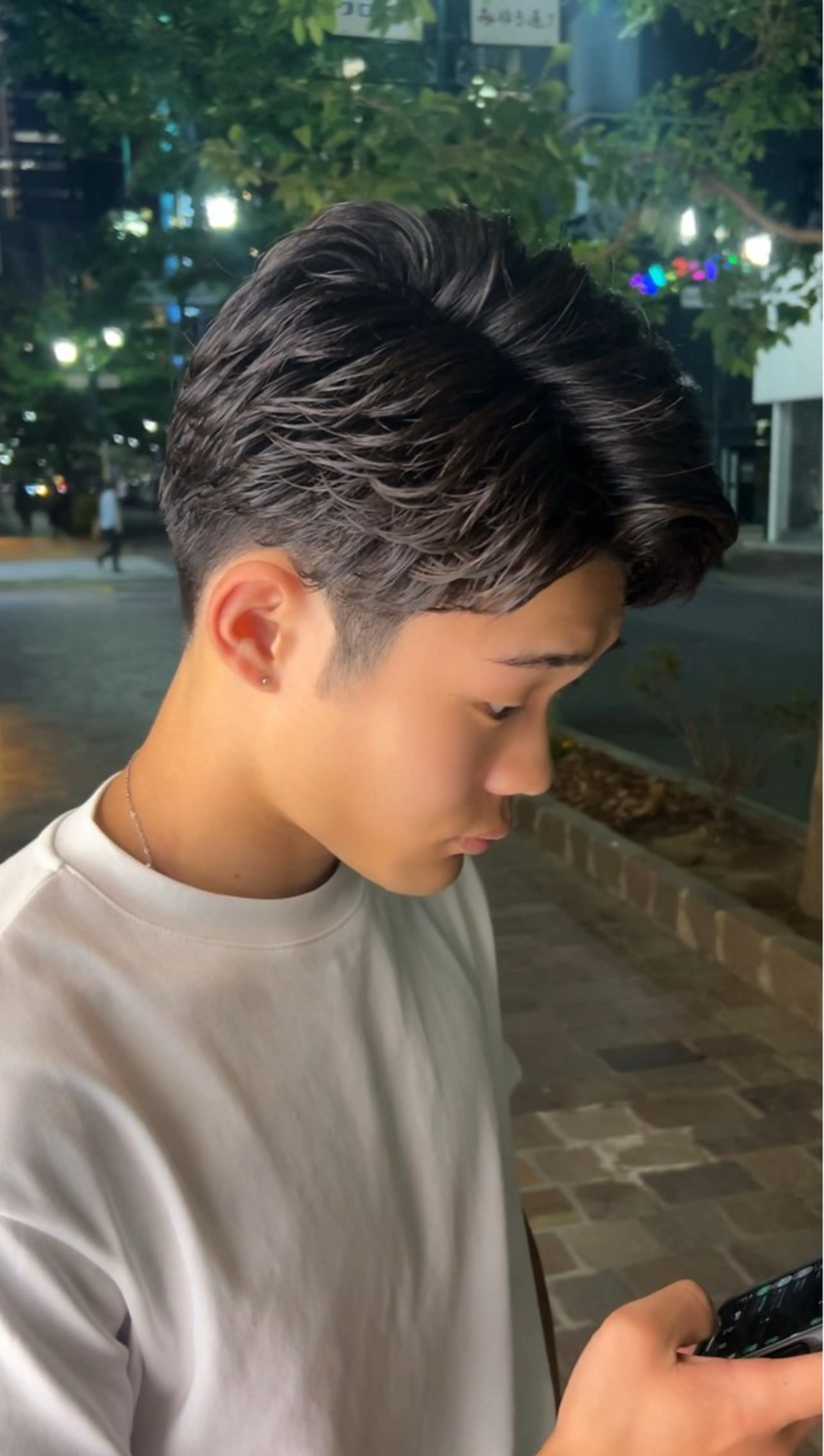 パーマ メンズ 中島 主貴のヘアスタイル