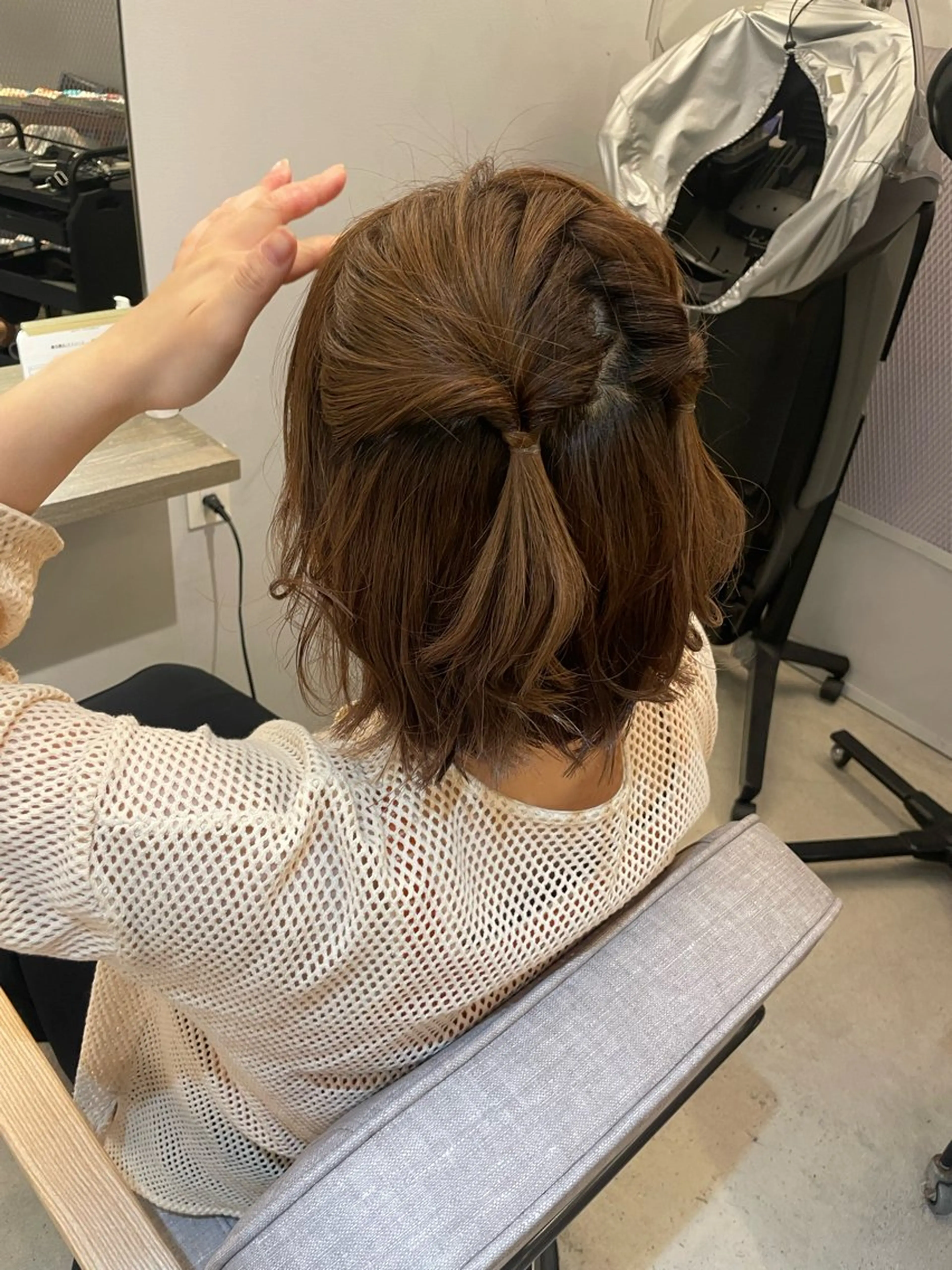 ヘアアレンジ 髪質改善✨️透明感カ ラー✧*。山下さいみのヘアスタイル