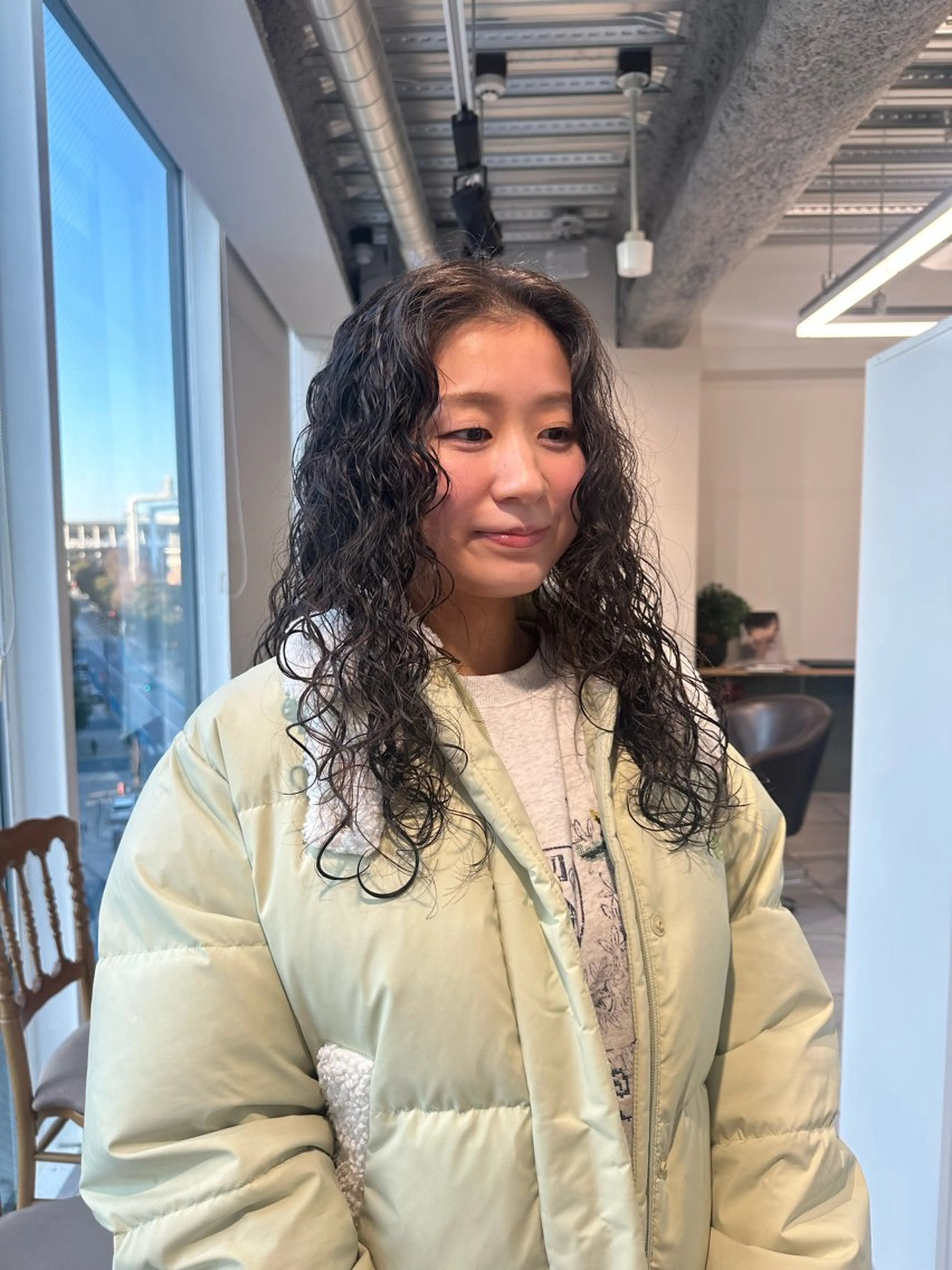 ロング カラー パーマ キッズ カット パーマ トリートメント オトナヘア🌿 harukaのヘアスタイル