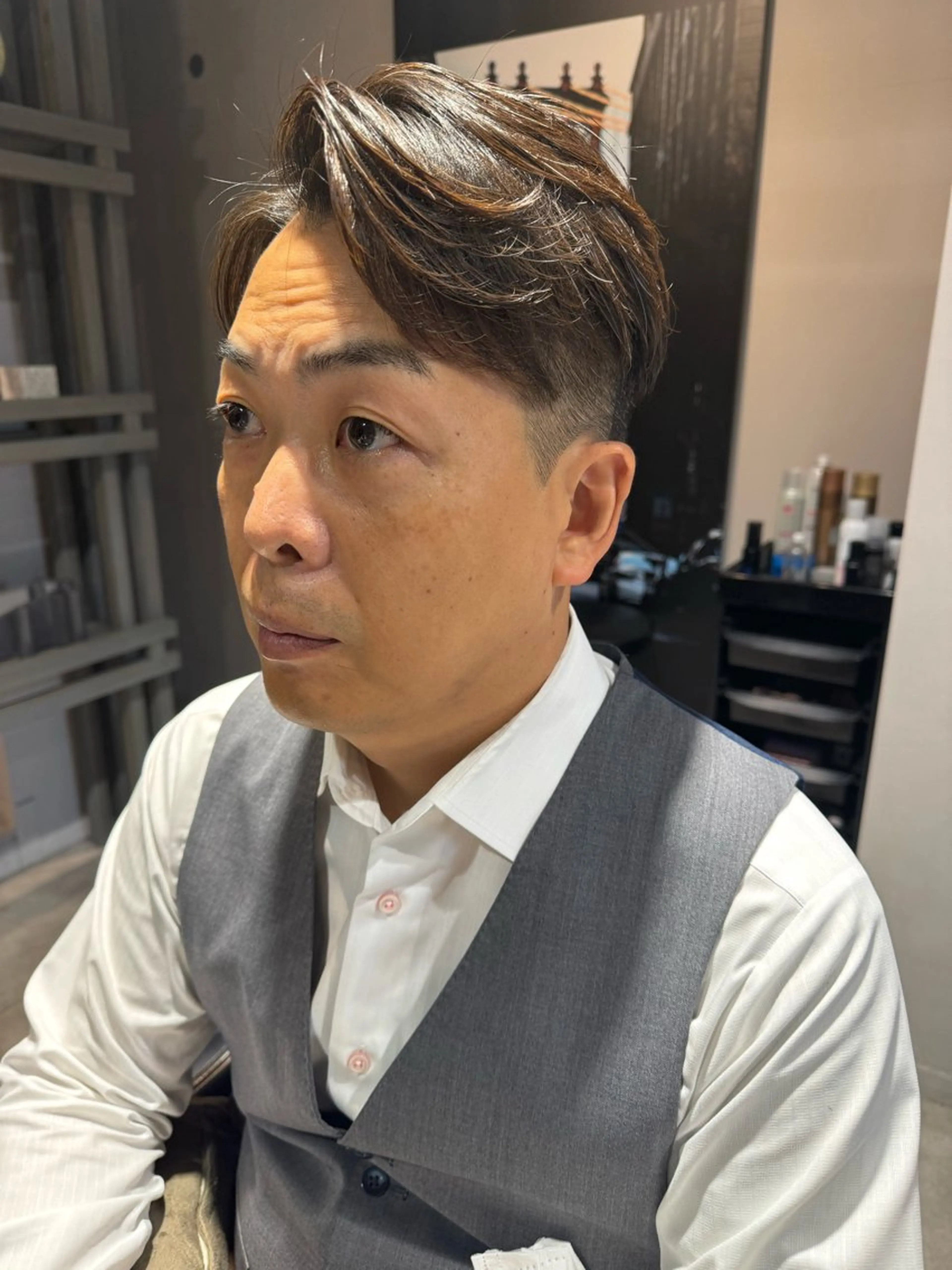 ショート パーマ メンズ カット ヘッドスパ Dxxxx III所属・オシャレ女性目線の 大人メンズ❁⃘*.ﾟのヘアスタイル