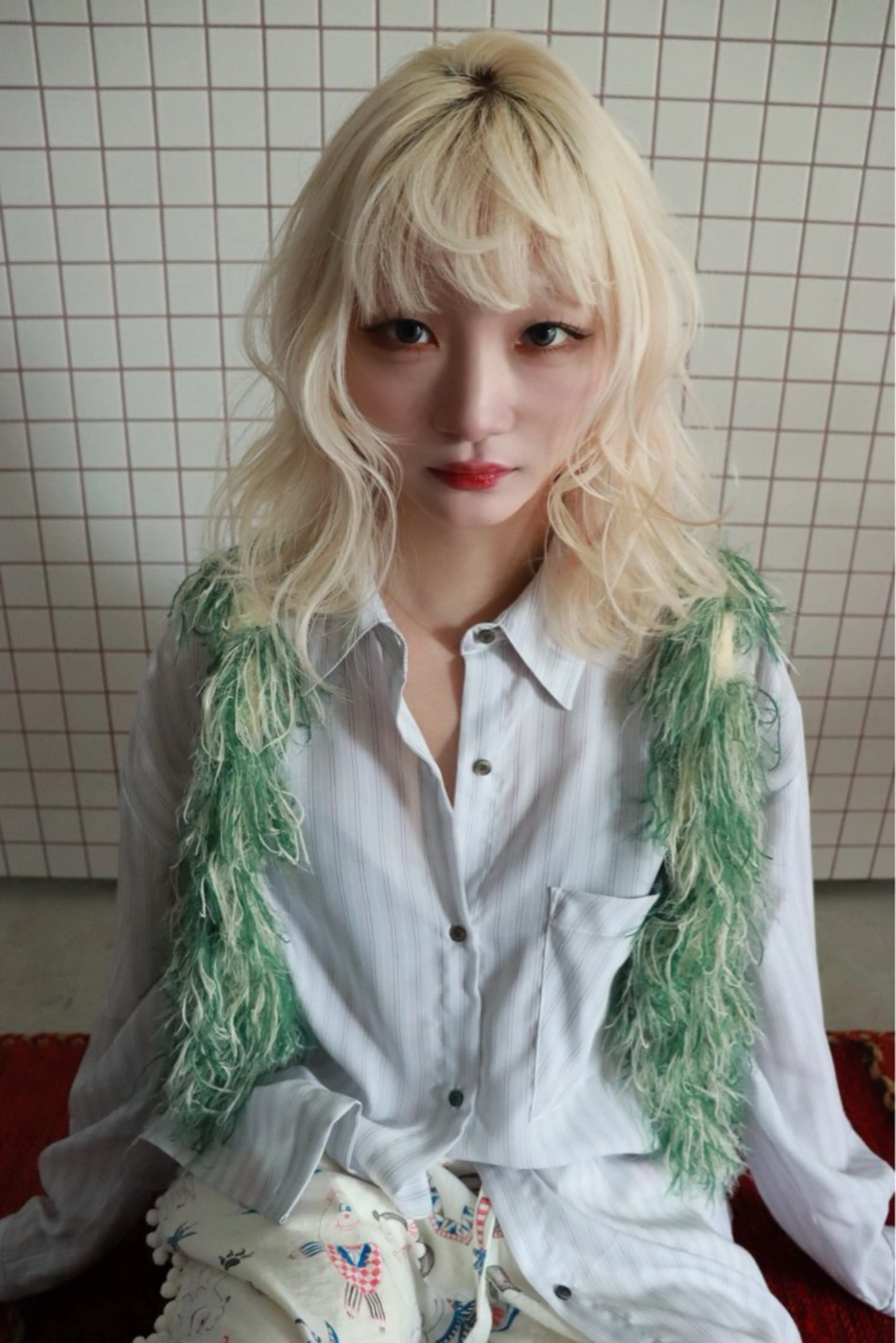 ショート カラー ヘアカラー トリートメント ヘアセット 色落ちまで2度綺麗な ハイトーン⭐️ヨシキのヘアスタイル