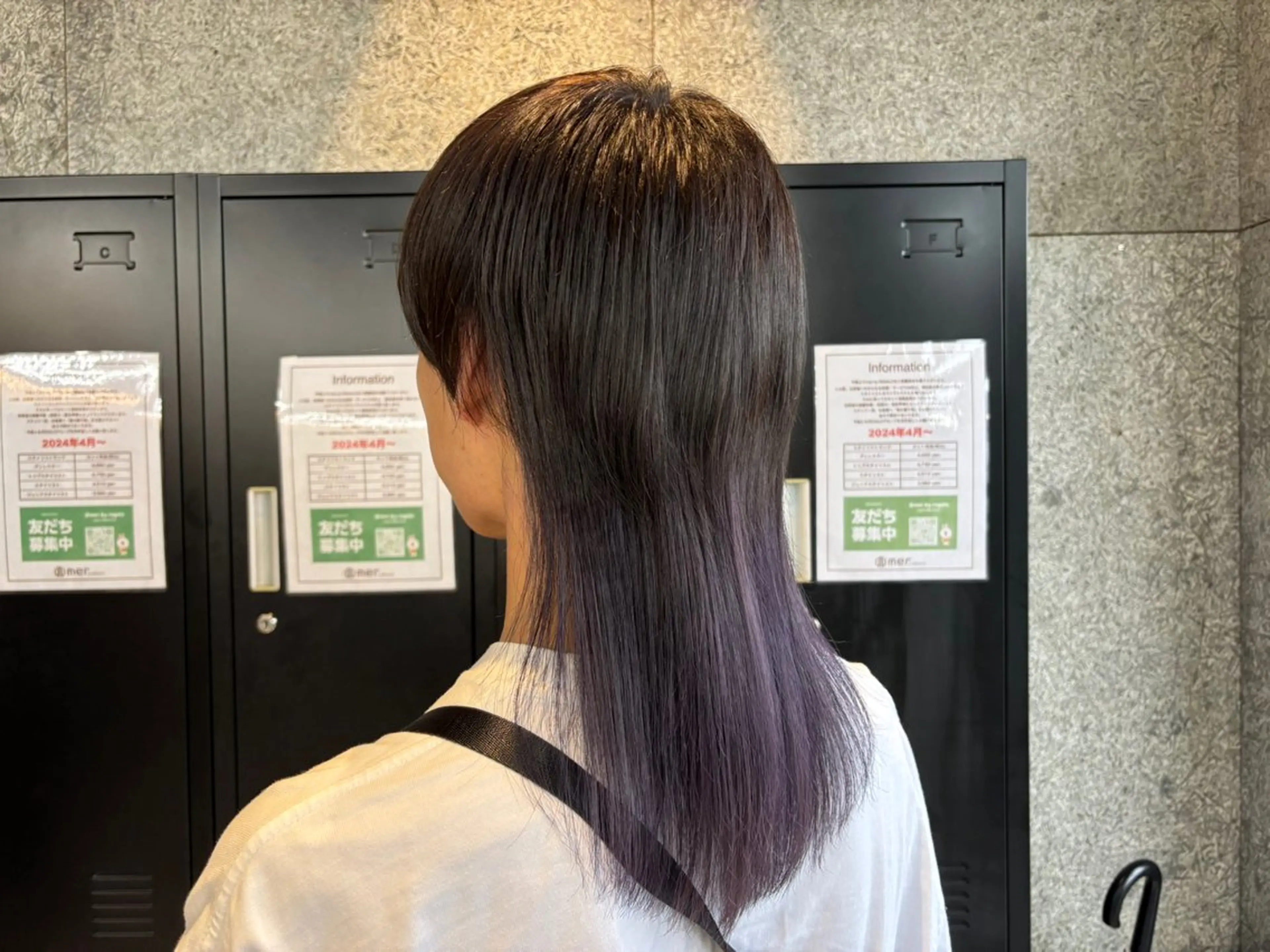 カラー メンズ ダブルカラー バイオレットカラー 🌷艶感カラー🌷 富施　優花のヘアスタイル